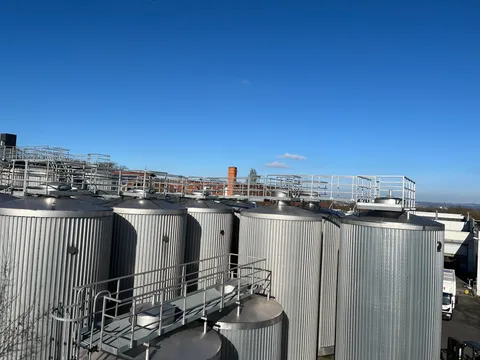 68150 Liter ZKG Tank/ Drucktank/ Lagertank GROSS mit Kühlmantel und Isolierung