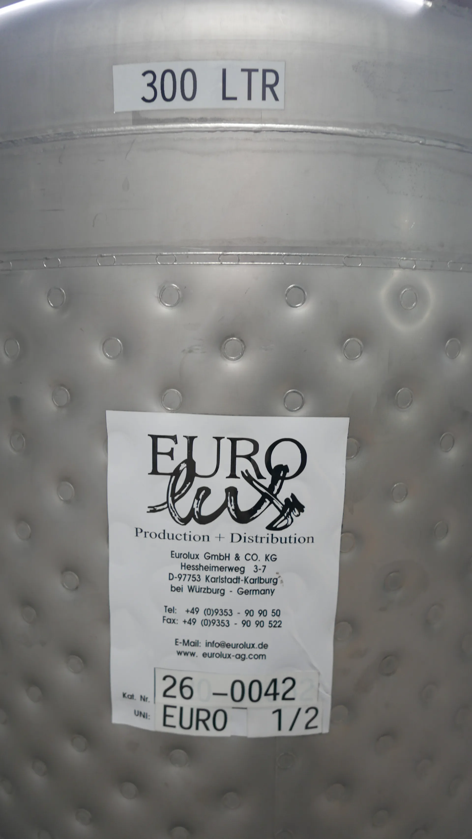 300 Liter Biertanks/ Lagertanks/ Drucktank mit Kühlmantel