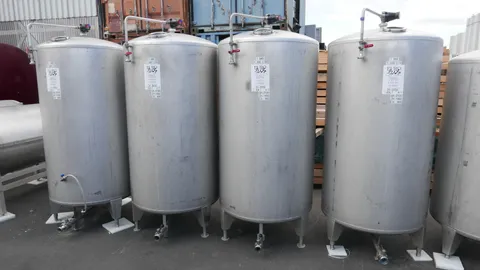1.000 Liter Drucktank 1 bar in V2A