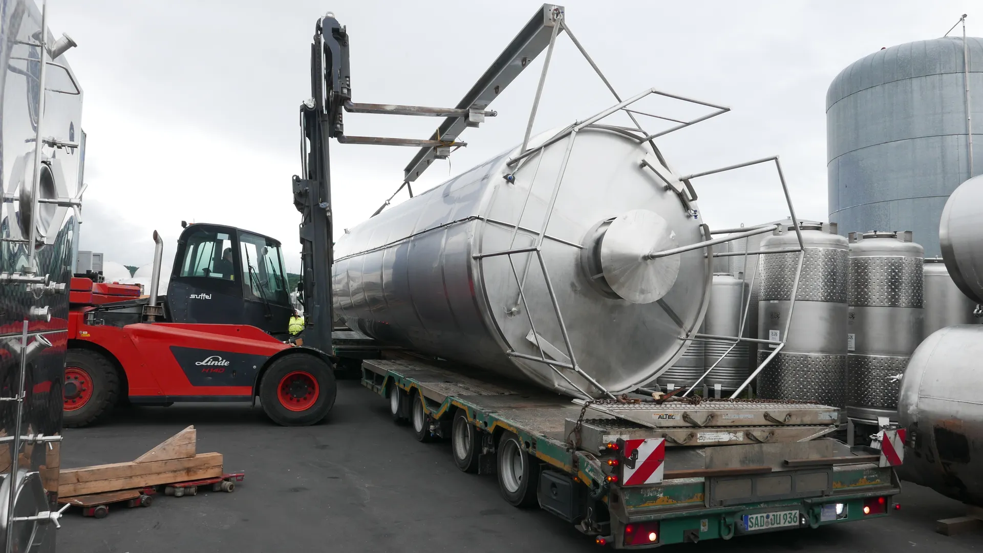 Tank Verladung