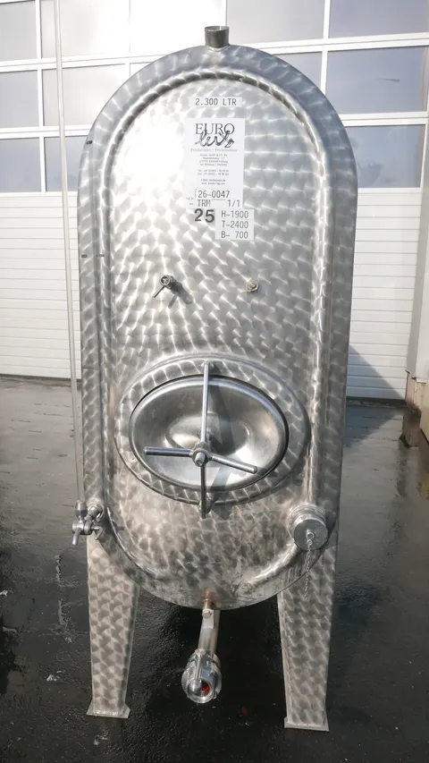 26-0047 2.300 Liter Lagertank lang oval in V2A