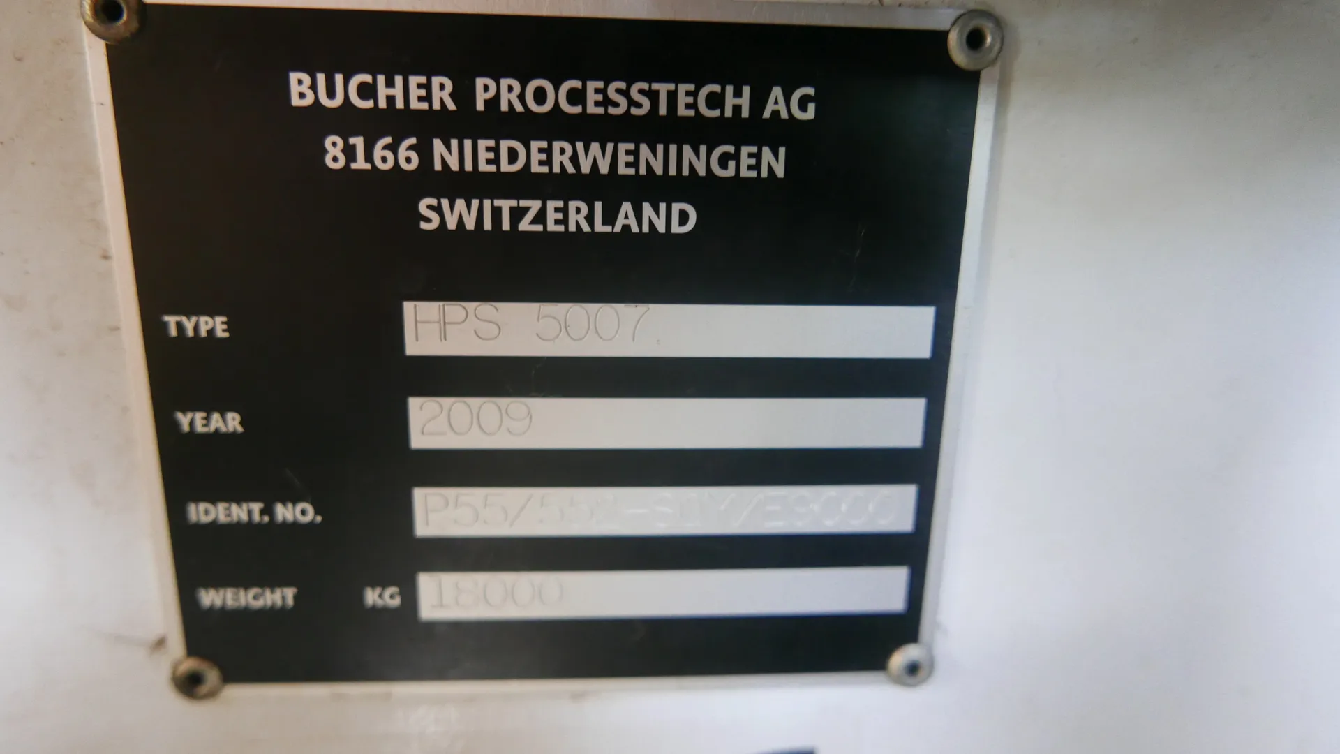 25-0192 Bucherpresse HPS 5007 Baujahr 2009