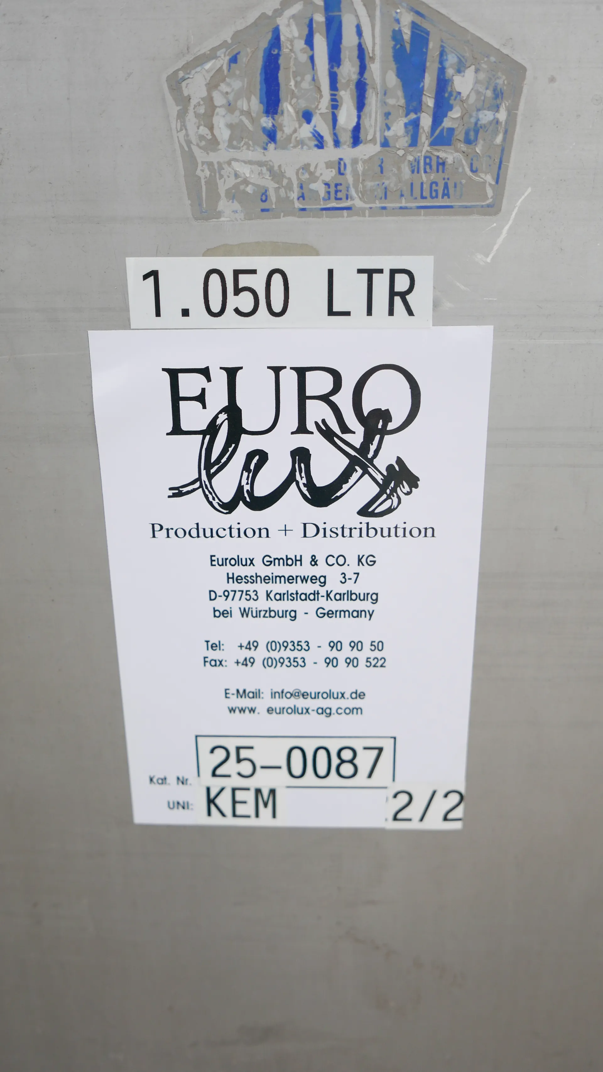 25-0087 Transporttank 1050 Liter