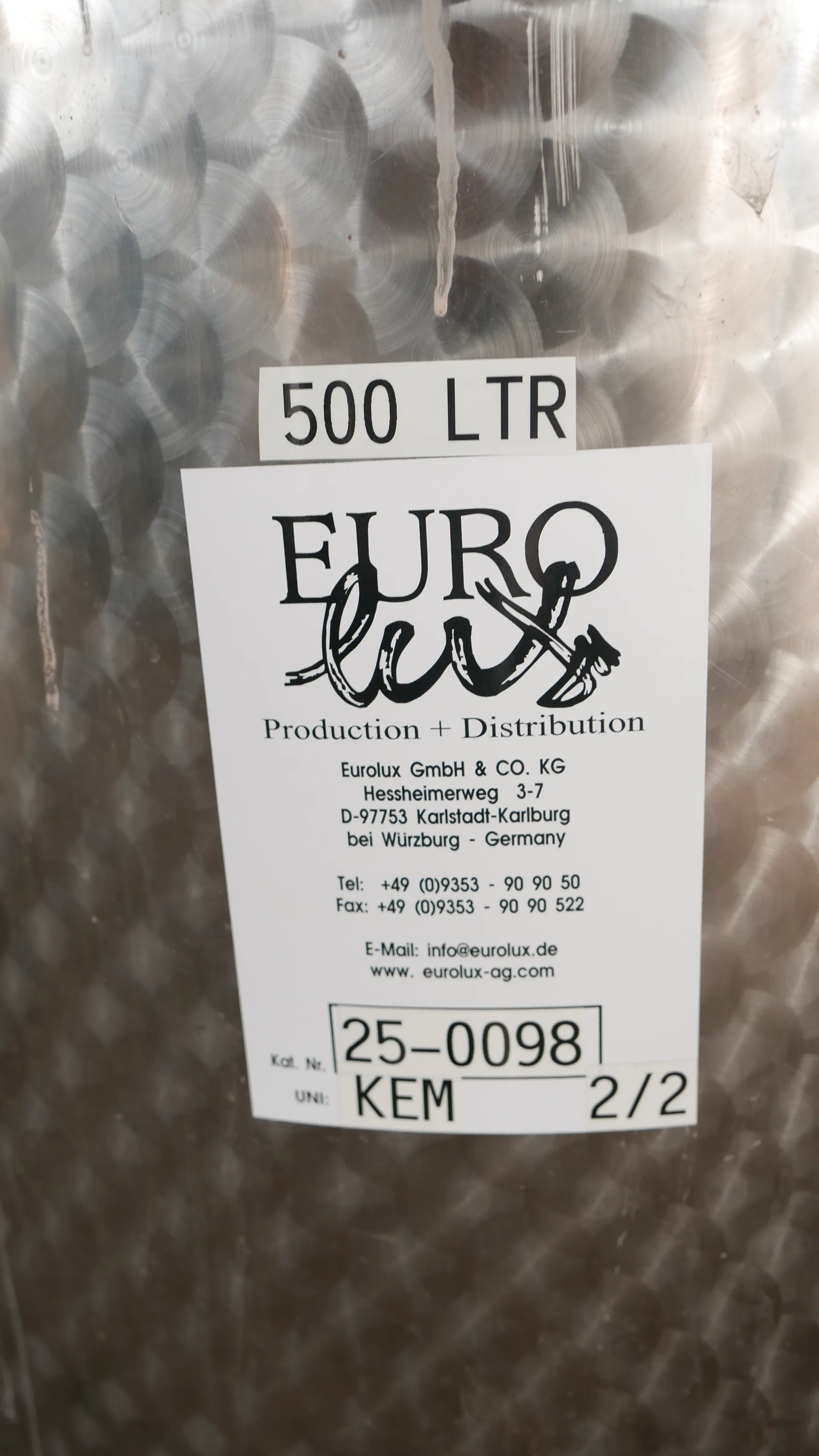 25-0098 Weintank 500 Liter