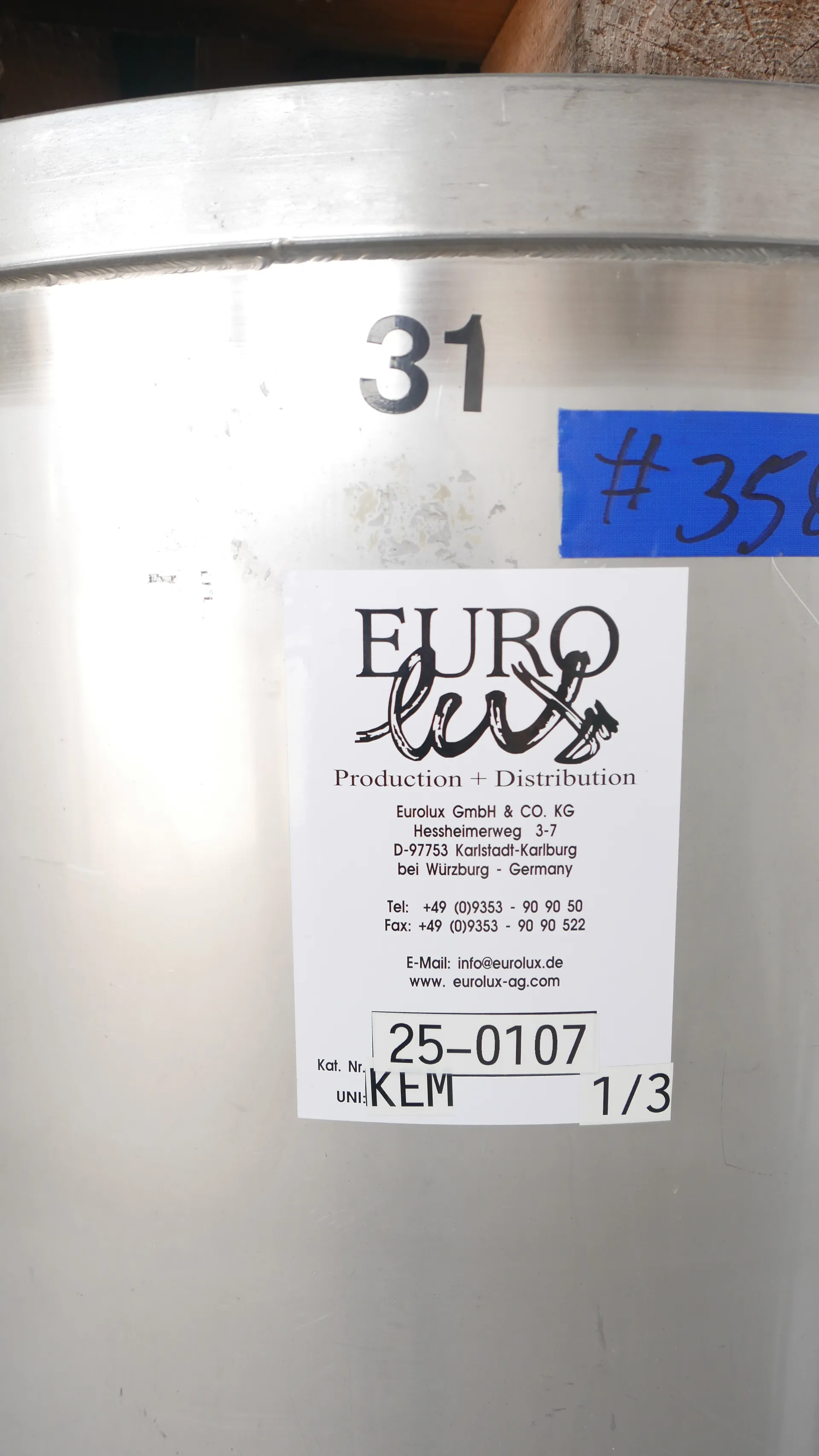 25-0107 Immervolltank 1.170 Liter