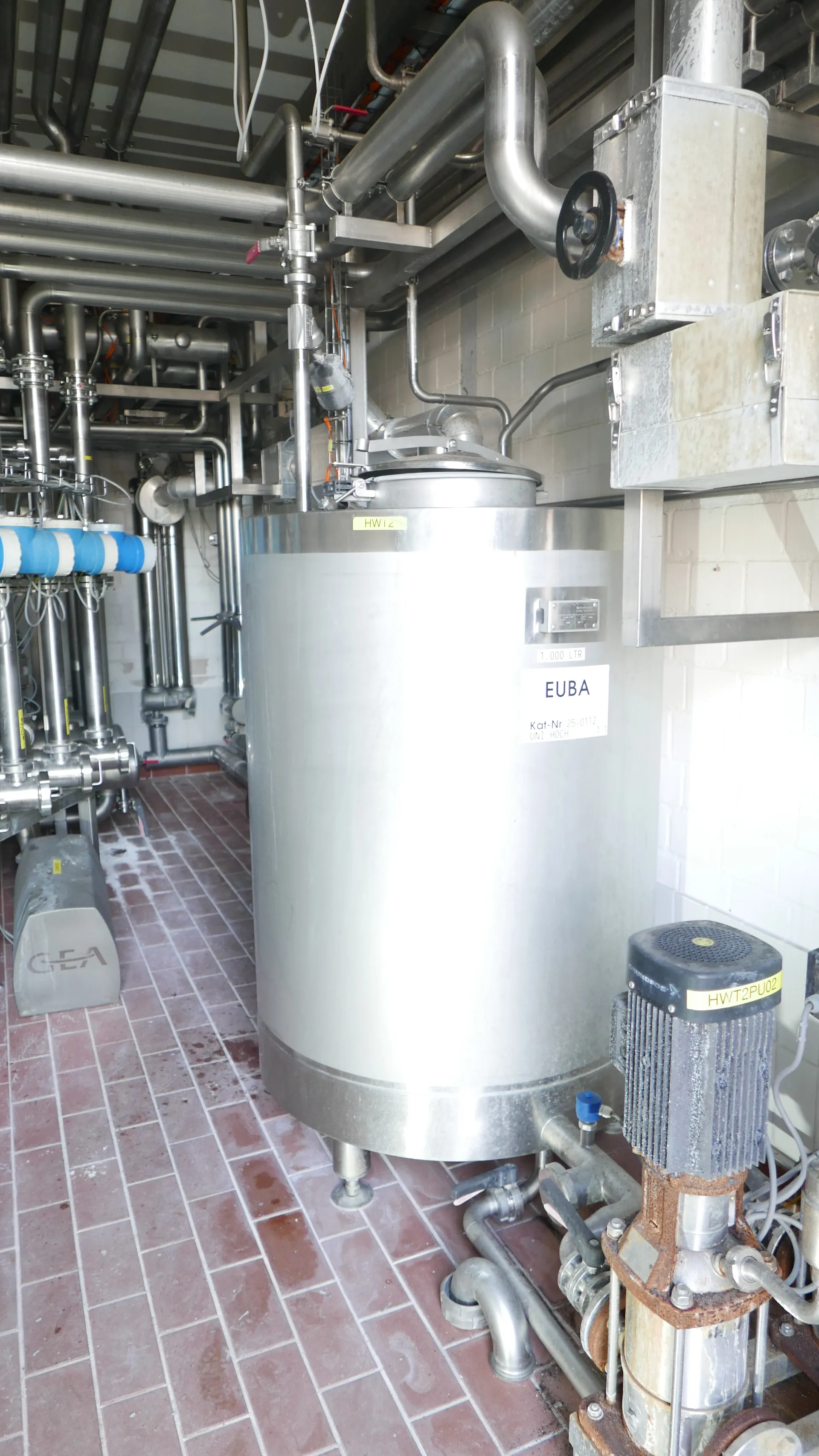25-0112EUBA 1.000 Liter Wassertank/ Lagertank in V2A