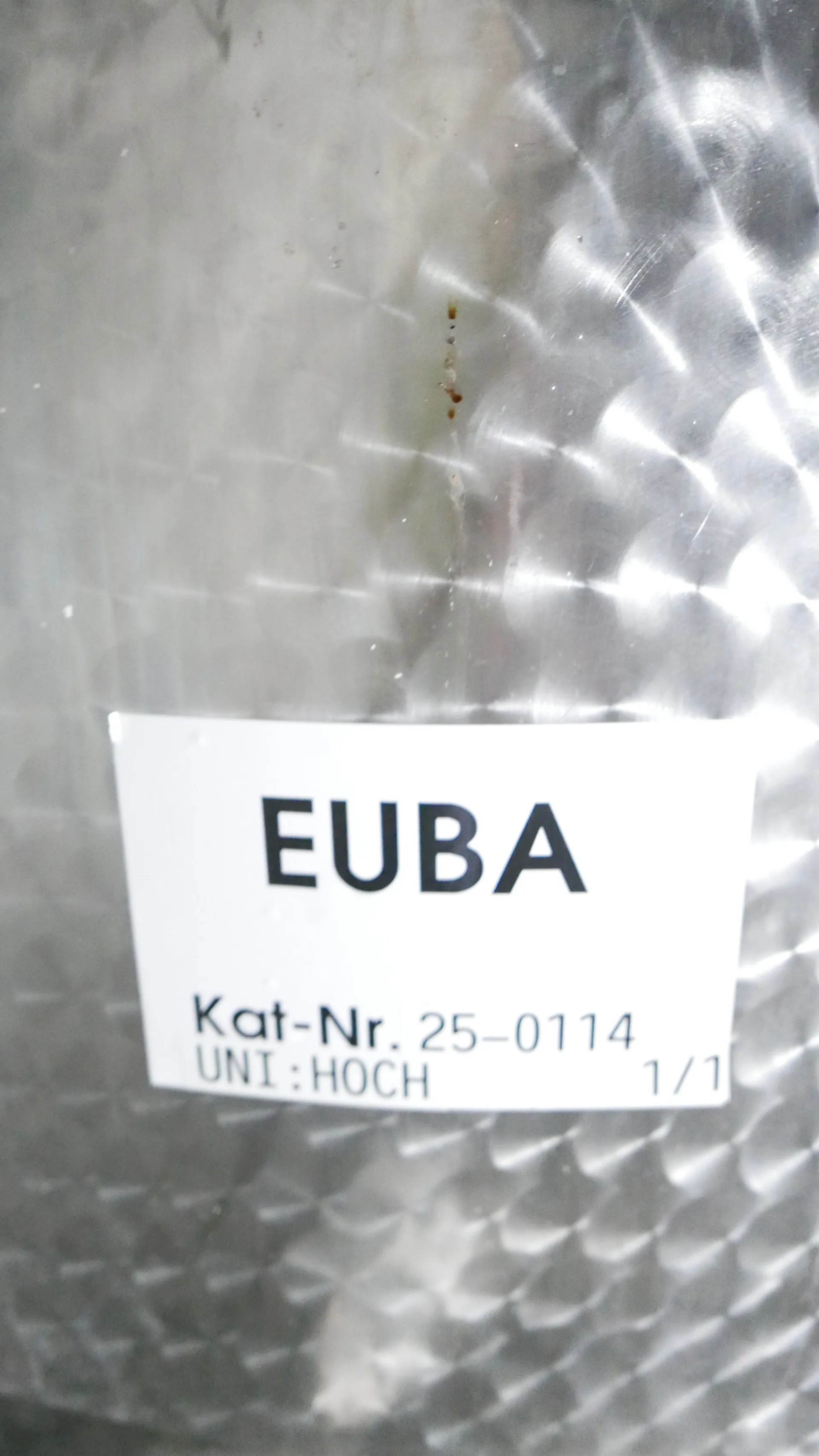 25-0114EUBA 15.000 Liter Zuckertank/ Lagertank aus V2A horirontal