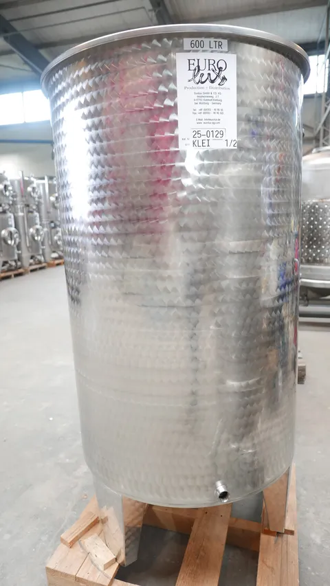 25-0129  600 Liter Immervolltank aus V2A mit Schwimmdeckel und Staubdeckel  