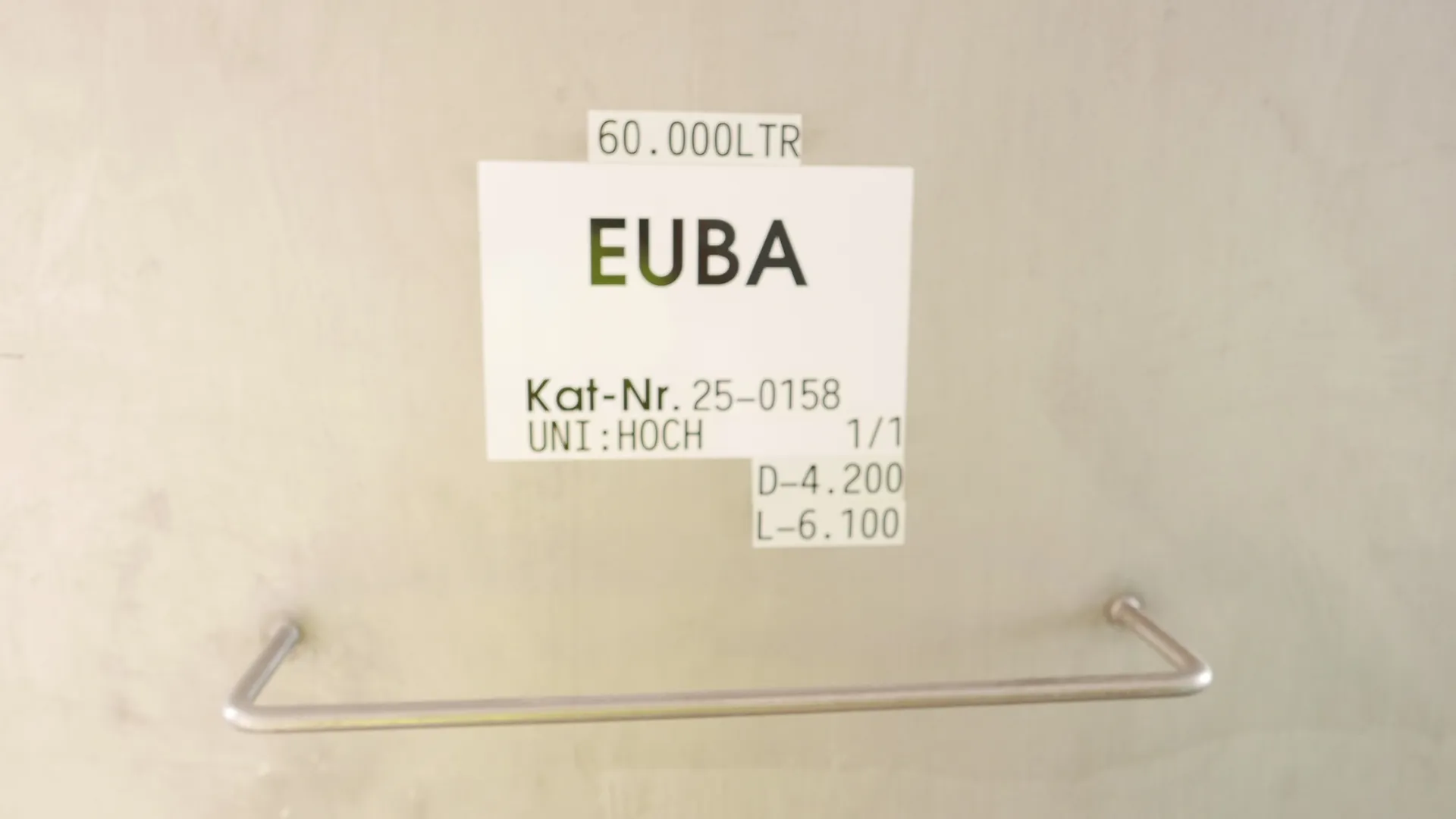 25-0158EUBA 60.000 Liter Brauchwassertank UTH aus V2A isoliert horizontal