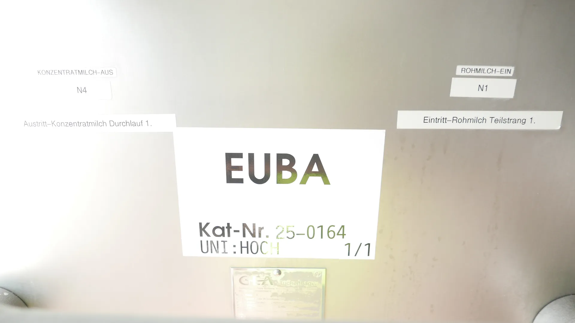 25-0164EUBA 659,74 Liter Plattenwärmetauscher GEA Tuchenhagen VT 80 BCv-16
