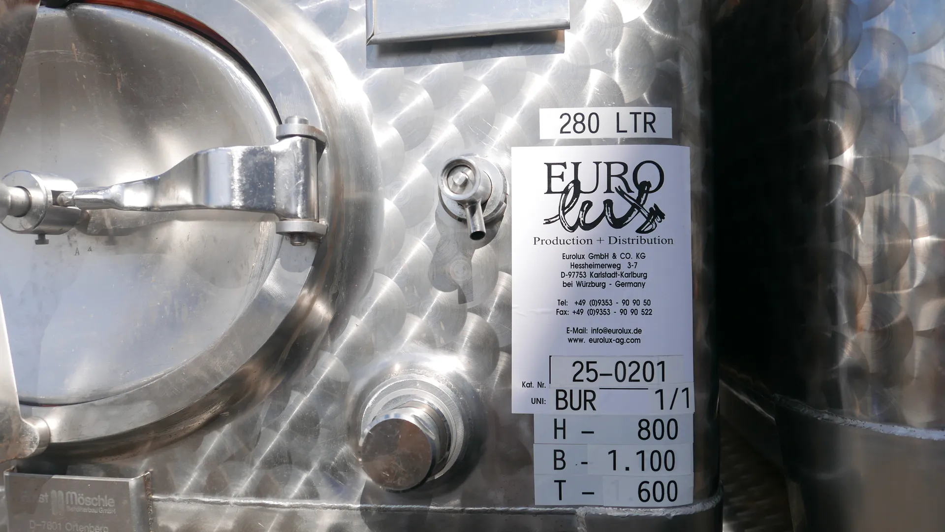 25-0200 Lagertank 280 Liter