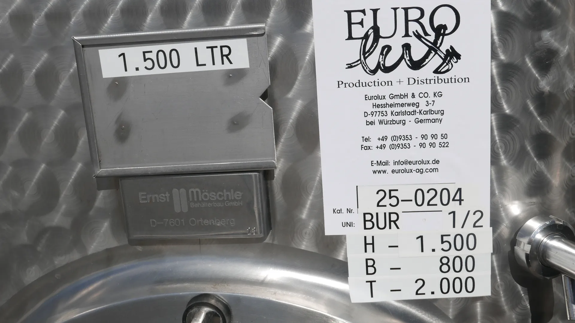 25-0204 Lagertank kubisch 1.500 Liter