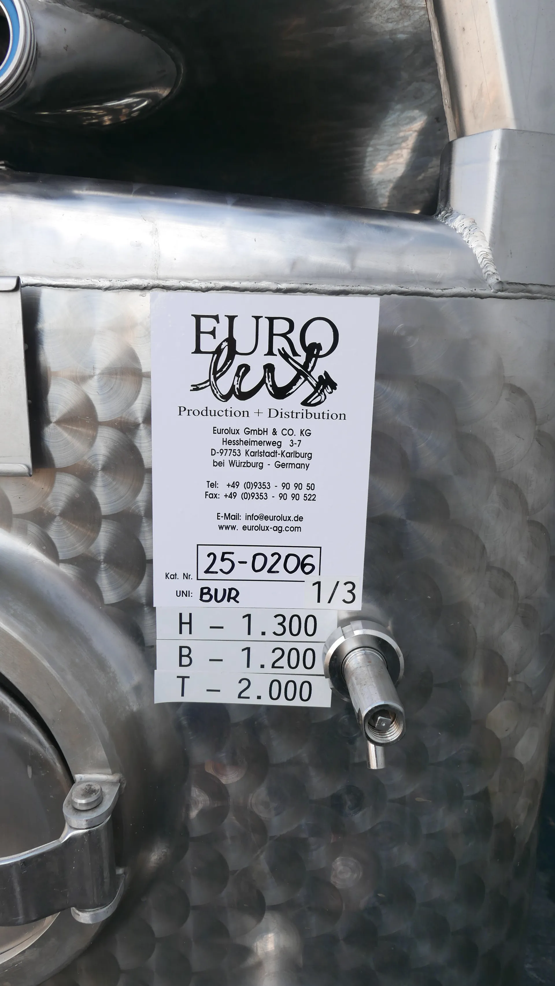 25-0206 Lagertank 2.160 Liter