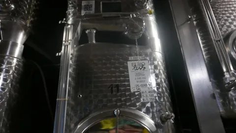 4.250 Liter Lagertank/ Weintank, kubisch mit Kühlmantel, Raumangepasst