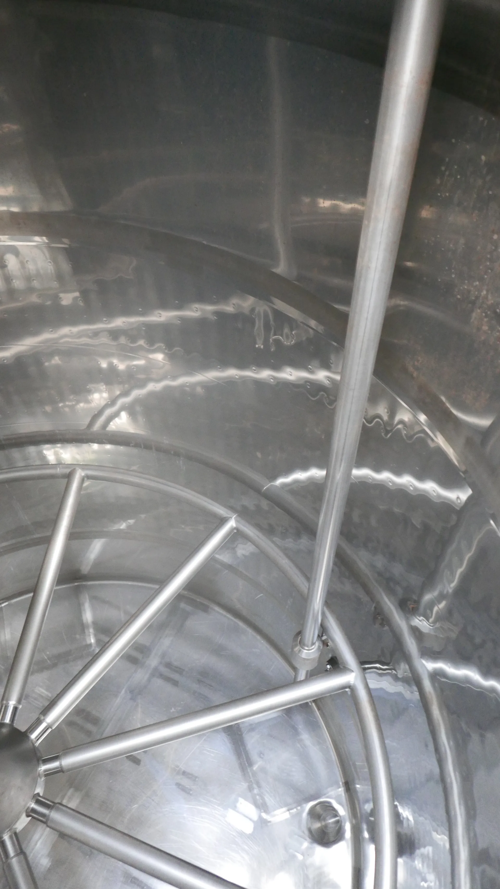 10.000 Liter Maischetaucher /Voll- Taucher RIEGER mit Überspüleinrichtung und Siebzylinder mit Kühlmantel und Steuerung in V2A