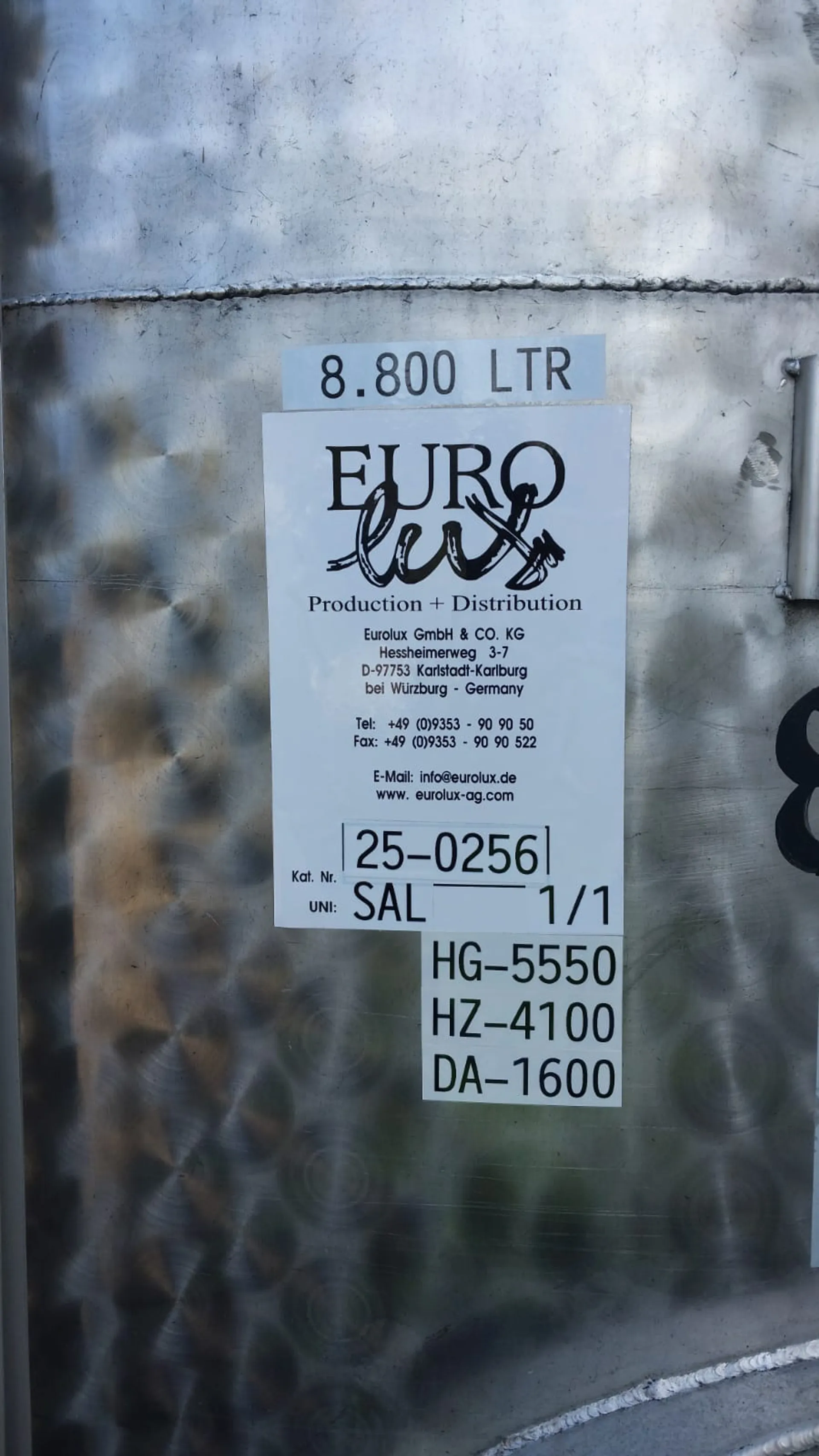 25-0256 8.800 Liter Lagertank BLUM