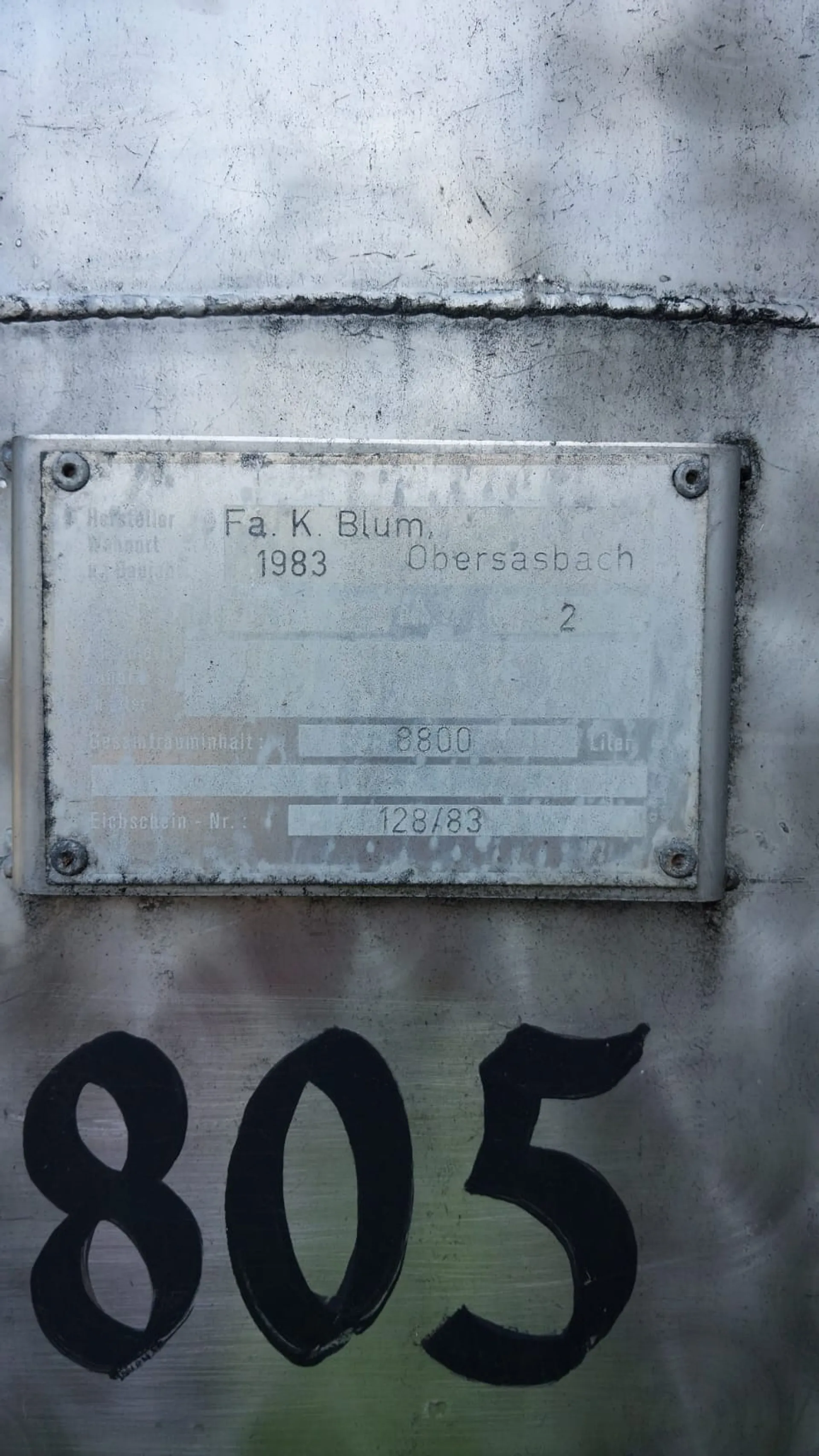 25-0256 8.800 Liter Lagertank BLUM