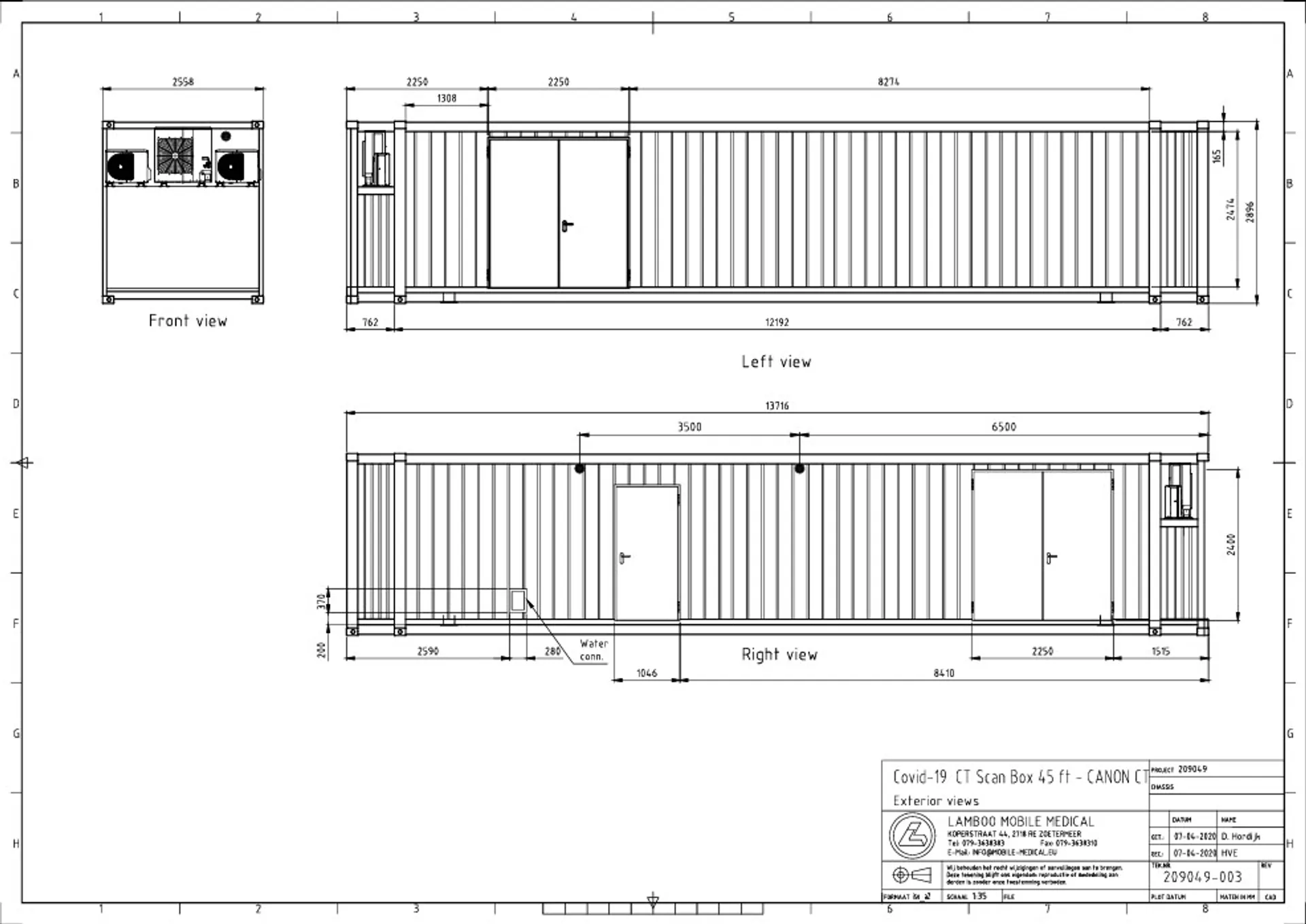 Technische Daten CT Container außen