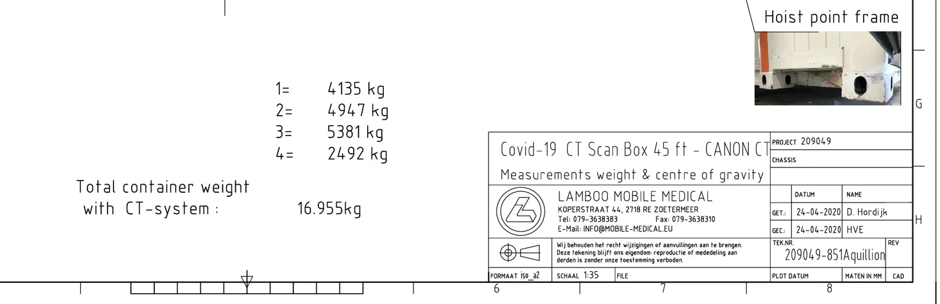 Technische Daten CT Container