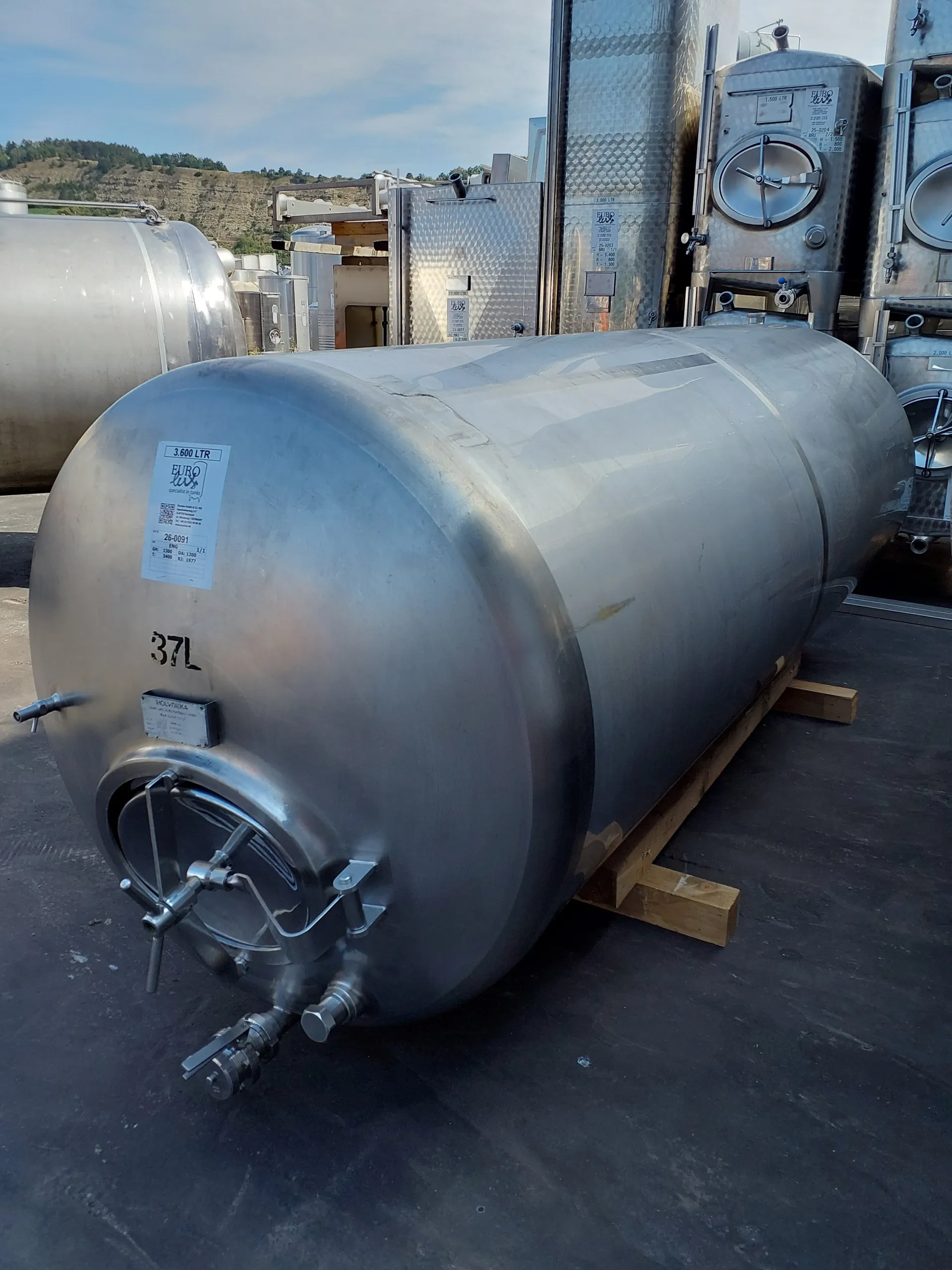 3.600 Liter Lagertank in V2A