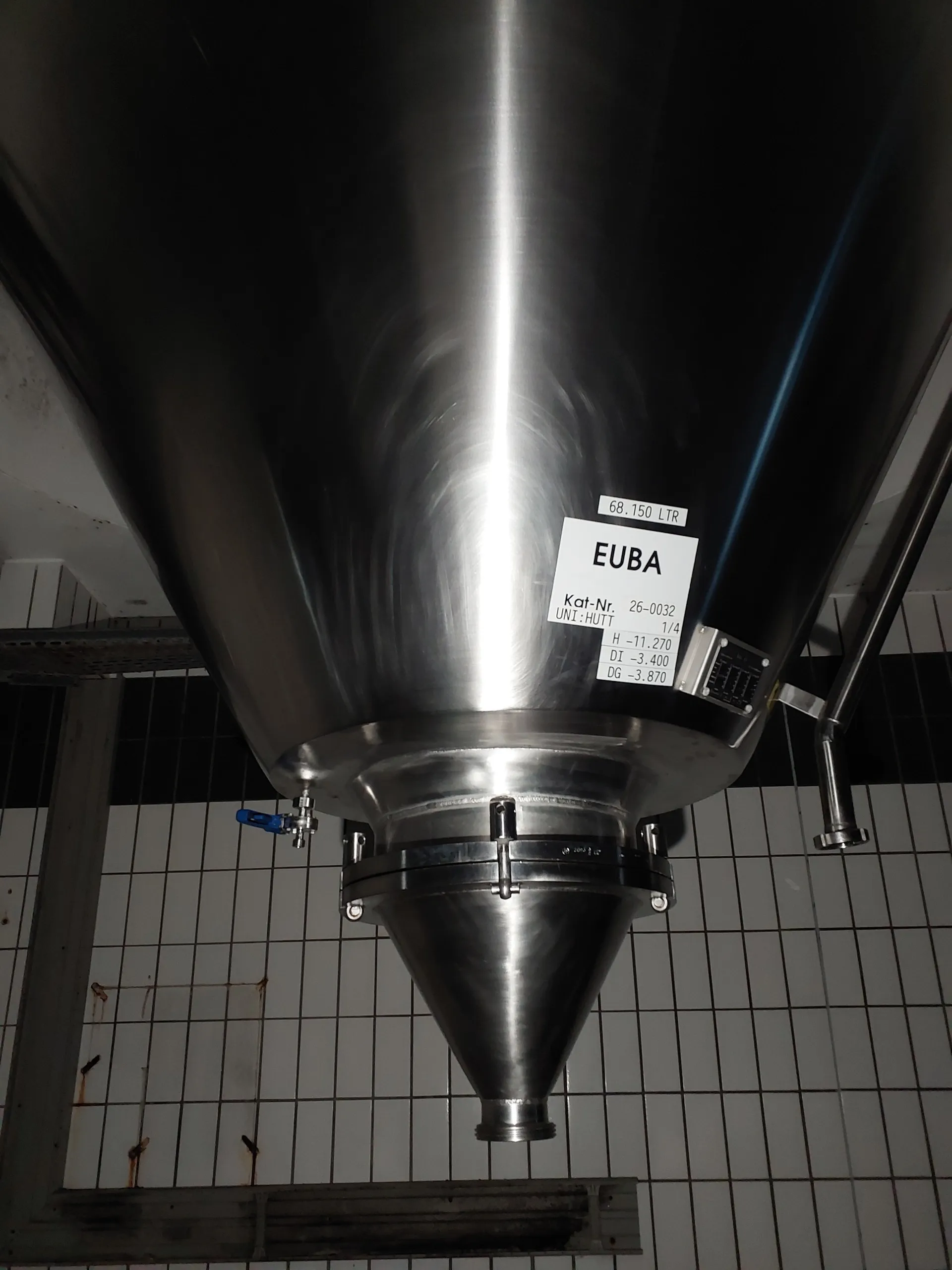 68150 Liter ZKG Tank/ Drucktank/ Lagertank GROSS mit Kühlmantel und Isolierung