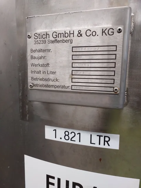 1821 Lagertank STICH