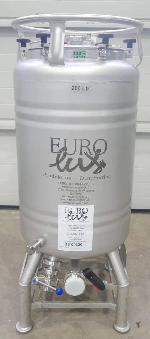 200 liters Eurolux Beer Tank/ Storage Tank/ Pressure Tank  in AISI 304