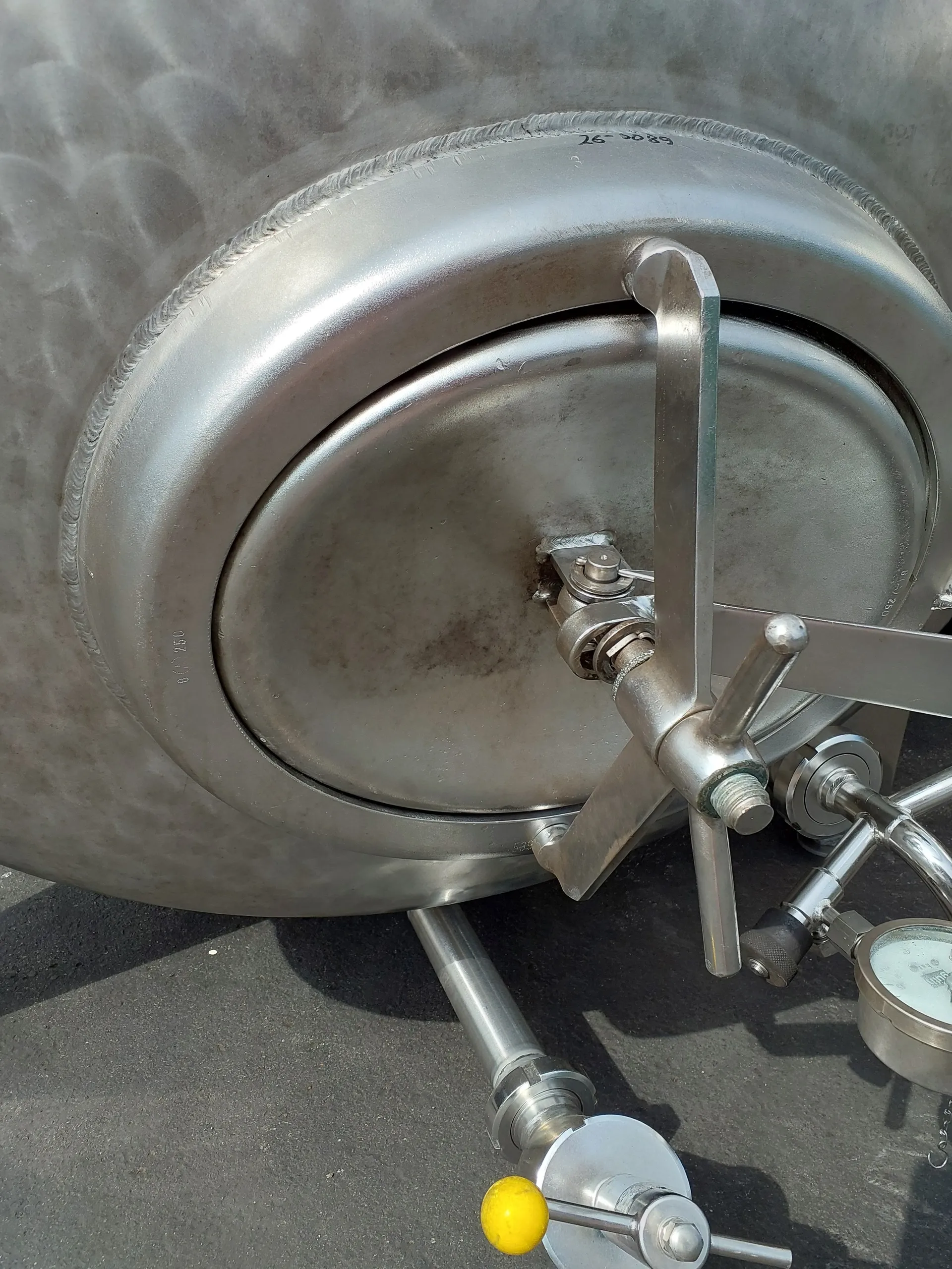 3.000 Liter 8 bar Drucktank in V2A