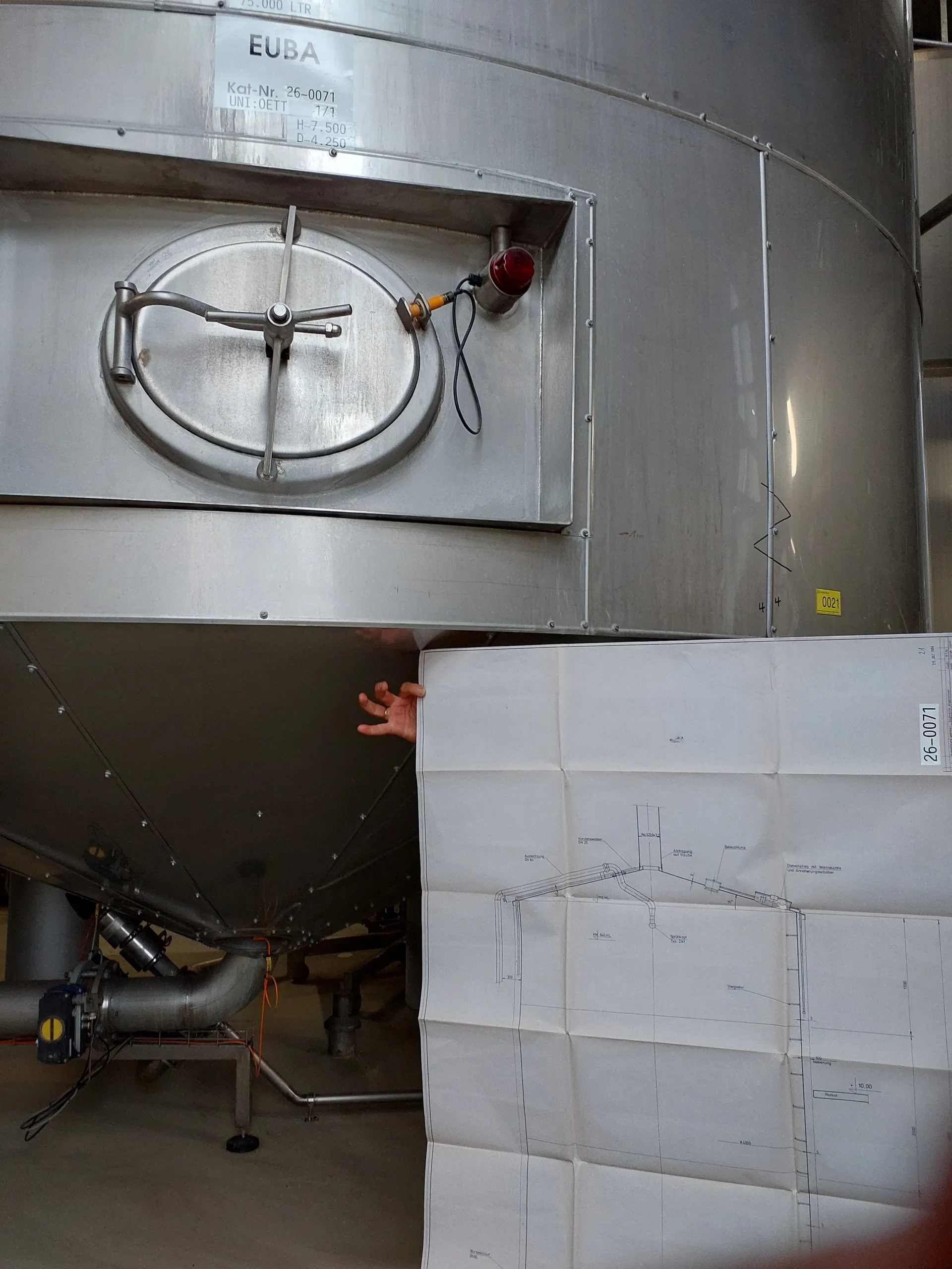 75.000 Liter Würzevorlauftank