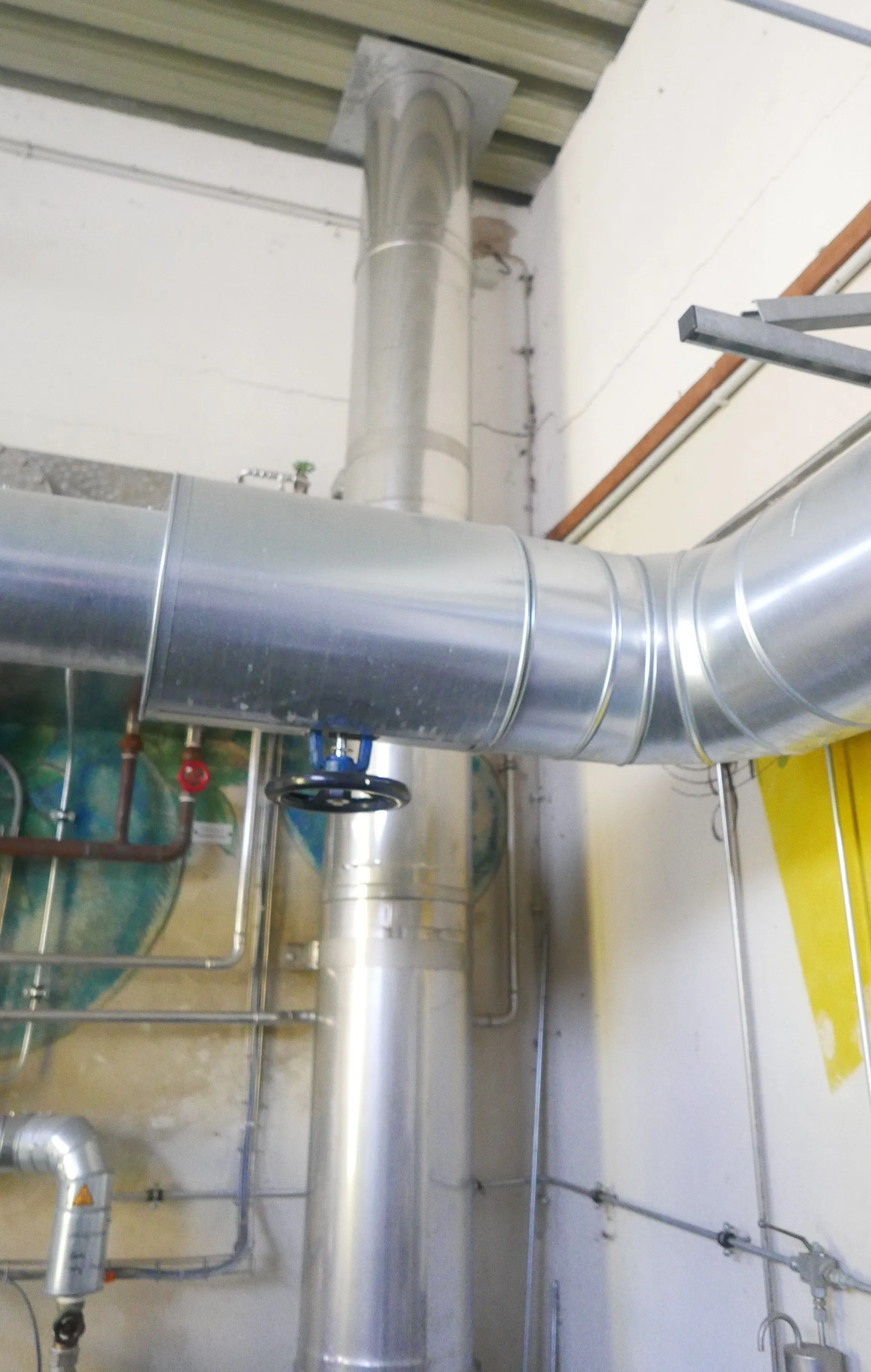 Dampferzeuger LOOS 500 kg/h mit Edelstahlkamin und Speisewasserbehälter 250 Liter, 1 bar Betriebsdruck