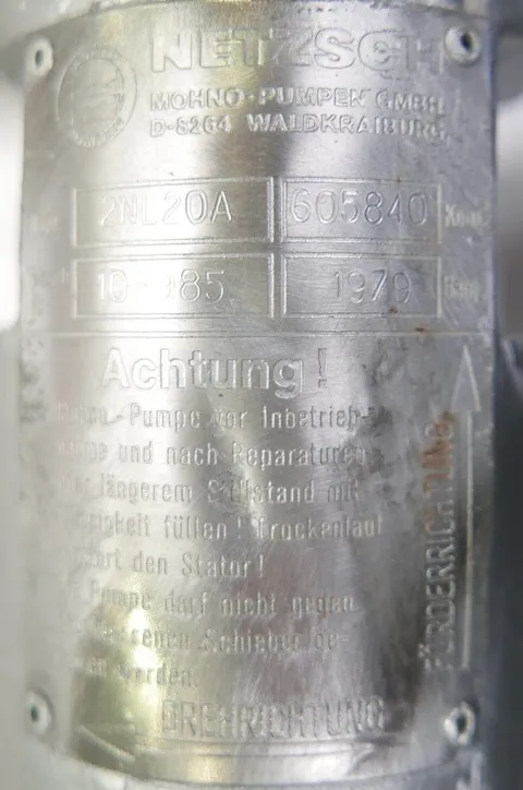 Eccentric Spiral Pump NETZSCH