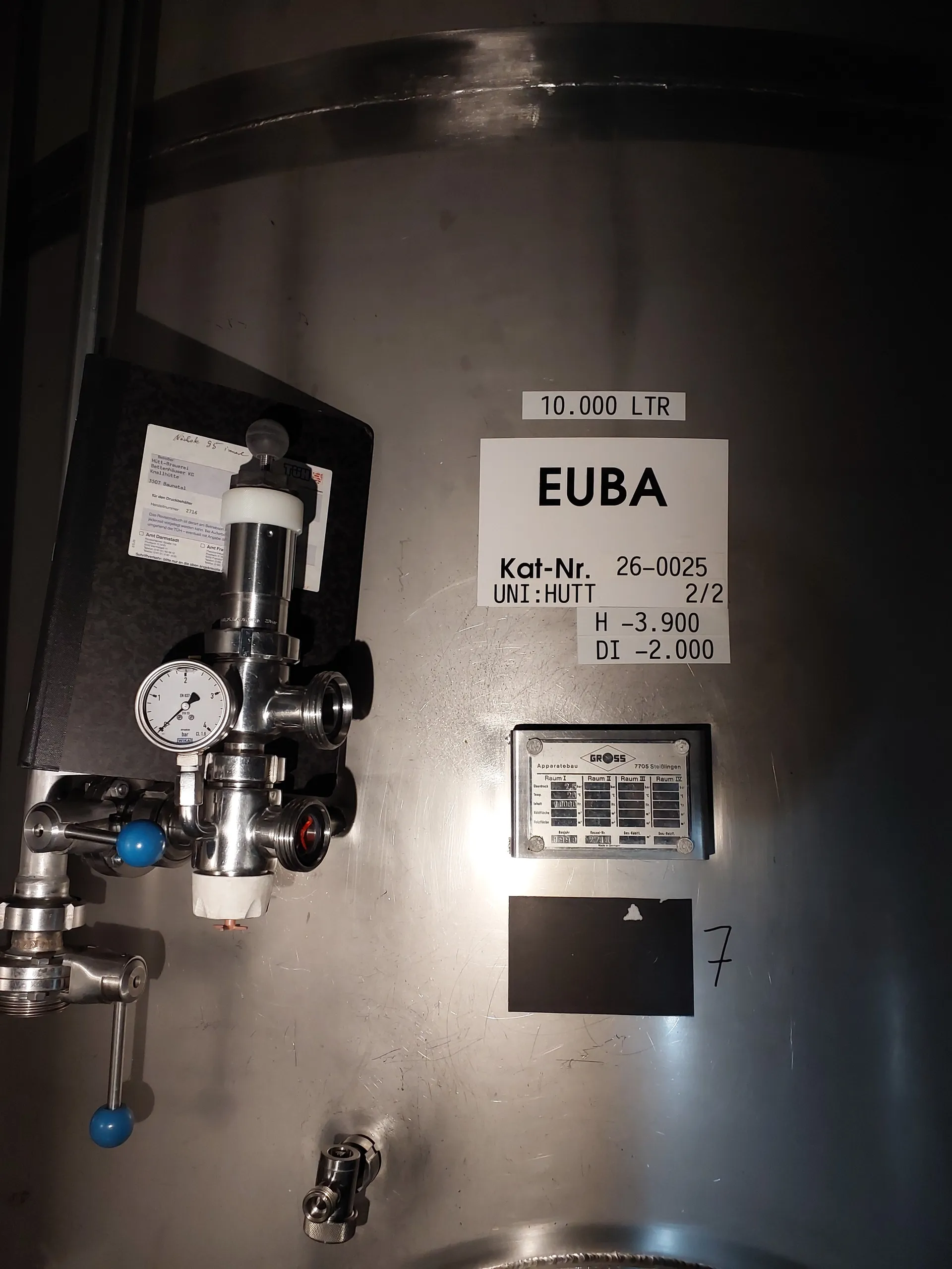 10000 Liter Drucktank/ Lagertank GROSS