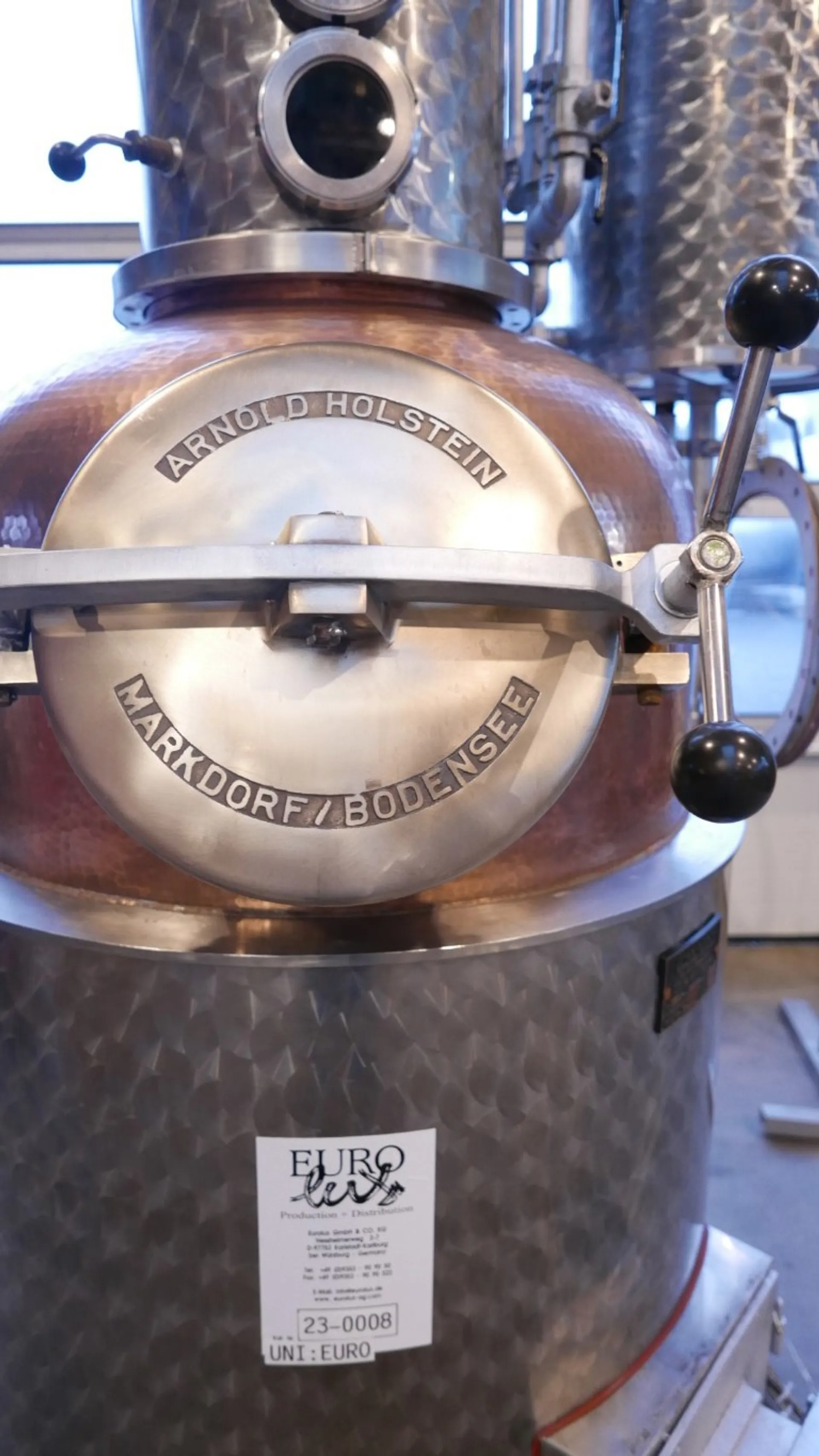 240 Liter Brennkolonne mit Brennkammer und Rührwerk