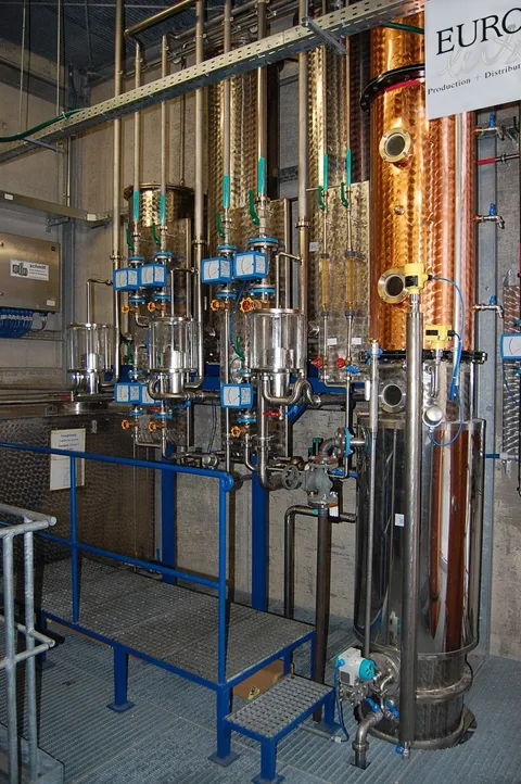Distillation 15.000 liters/24 hours 96,3 Vol%