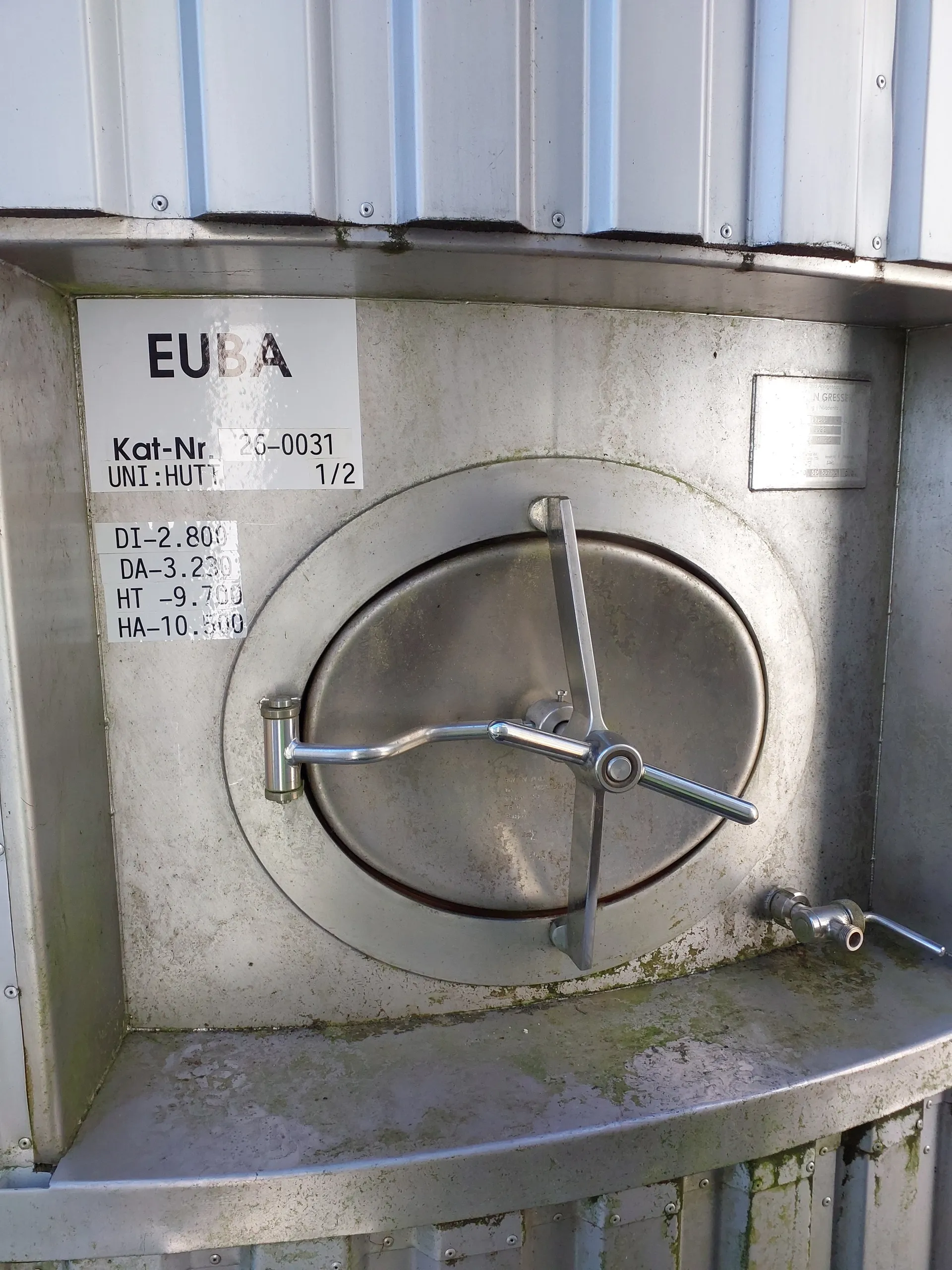 53700 Liter Brauwassertank mit Isolierung