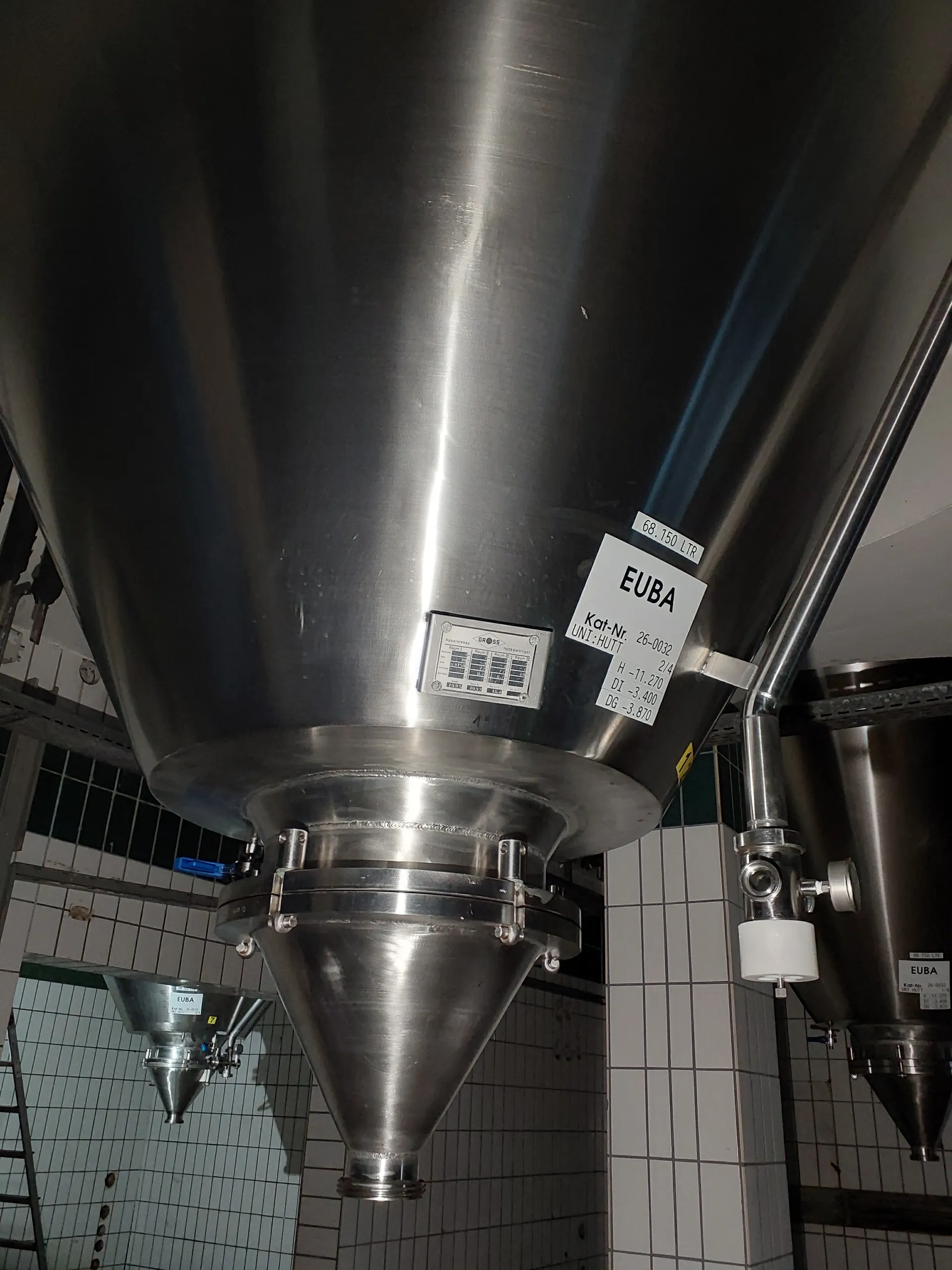 68150 Liter ZKG Tank/ Drucktank/ Lagertank GROSS mit Kühlmantel und Isolierung