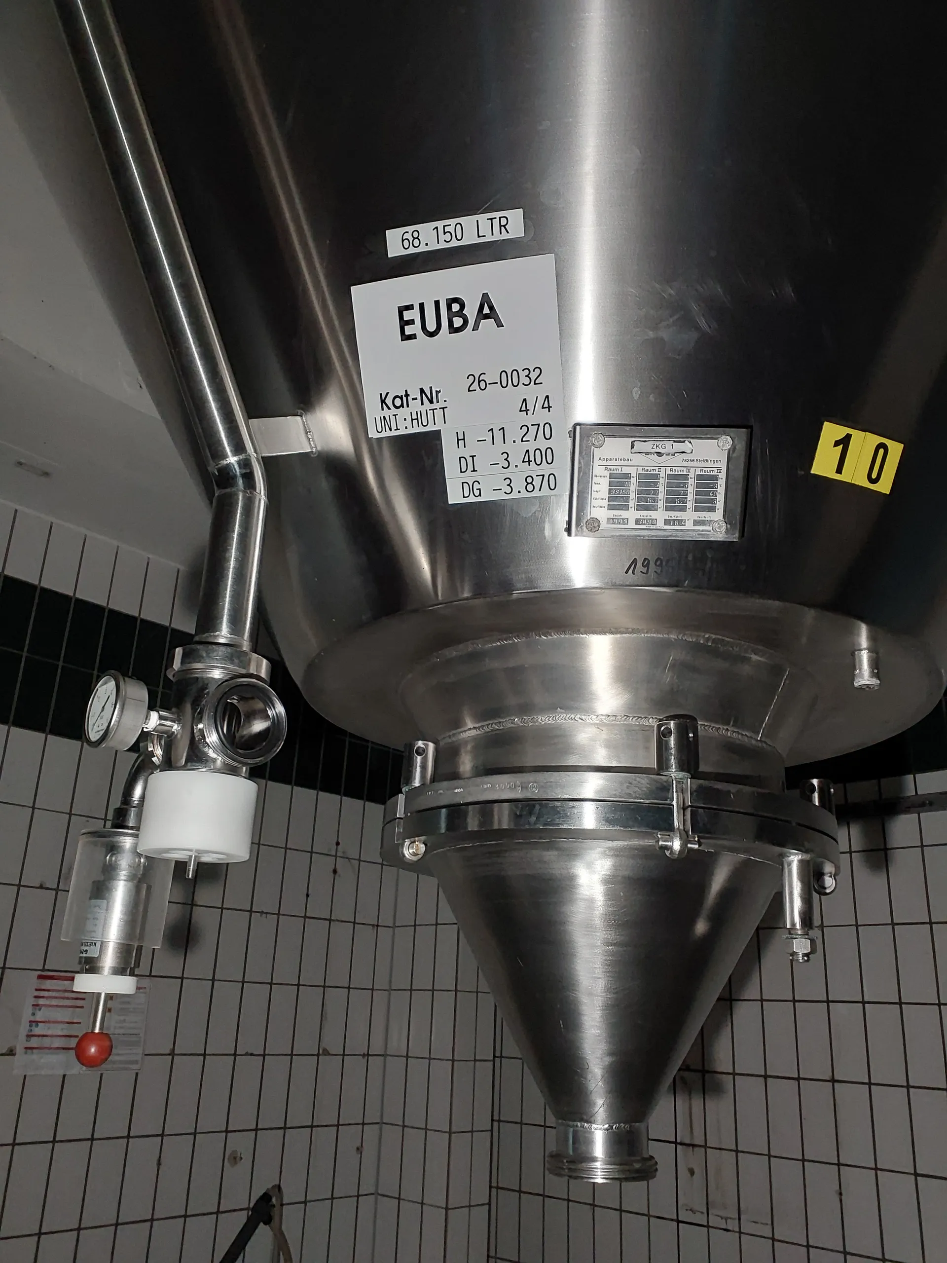 68150 Liter ZKG Tank/ Drucktank/ Lagertank GROSS mit Kühlmantel und Isolierung