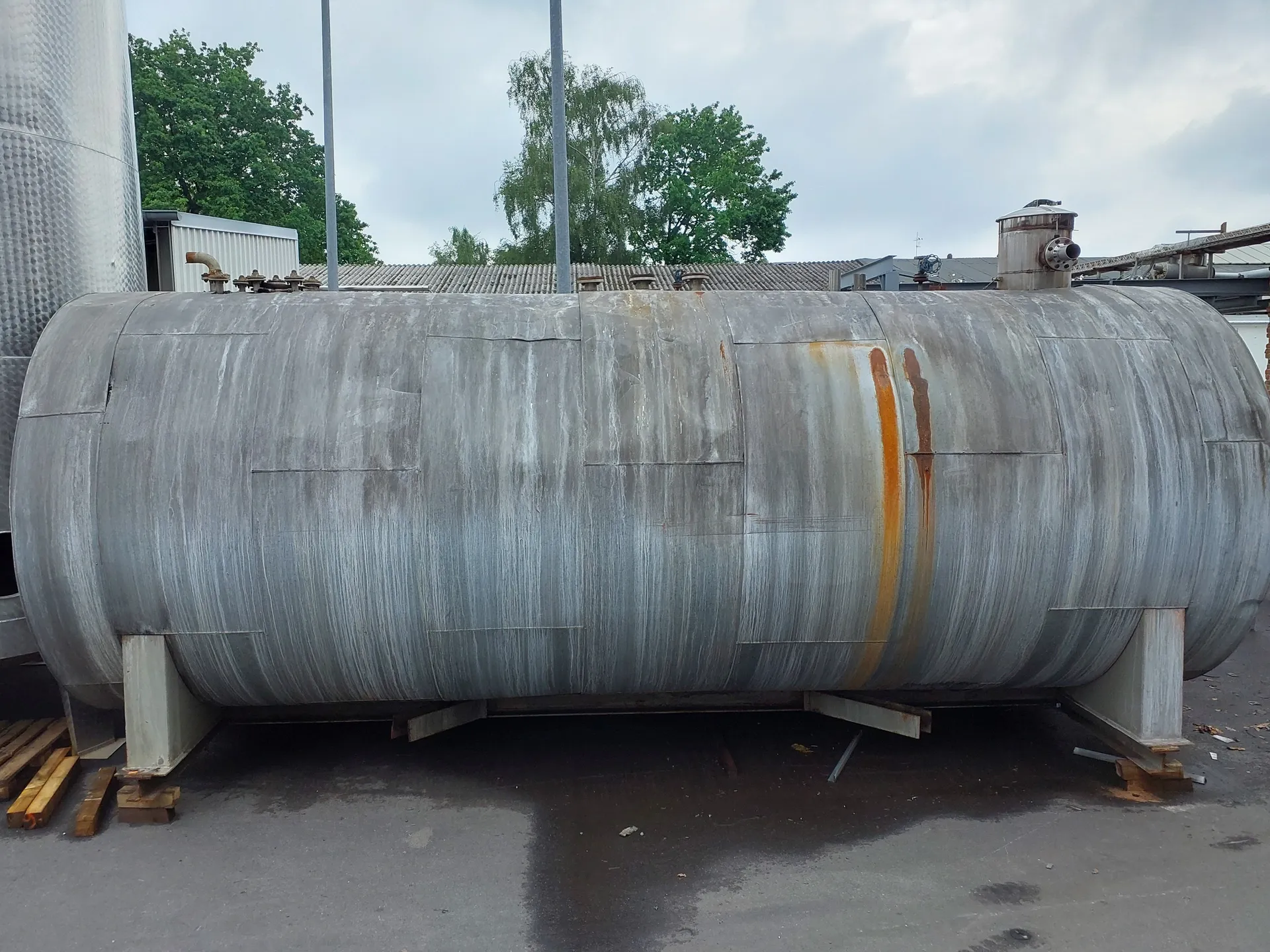 45.000 Liter Drucktank, isoliert, horizontal