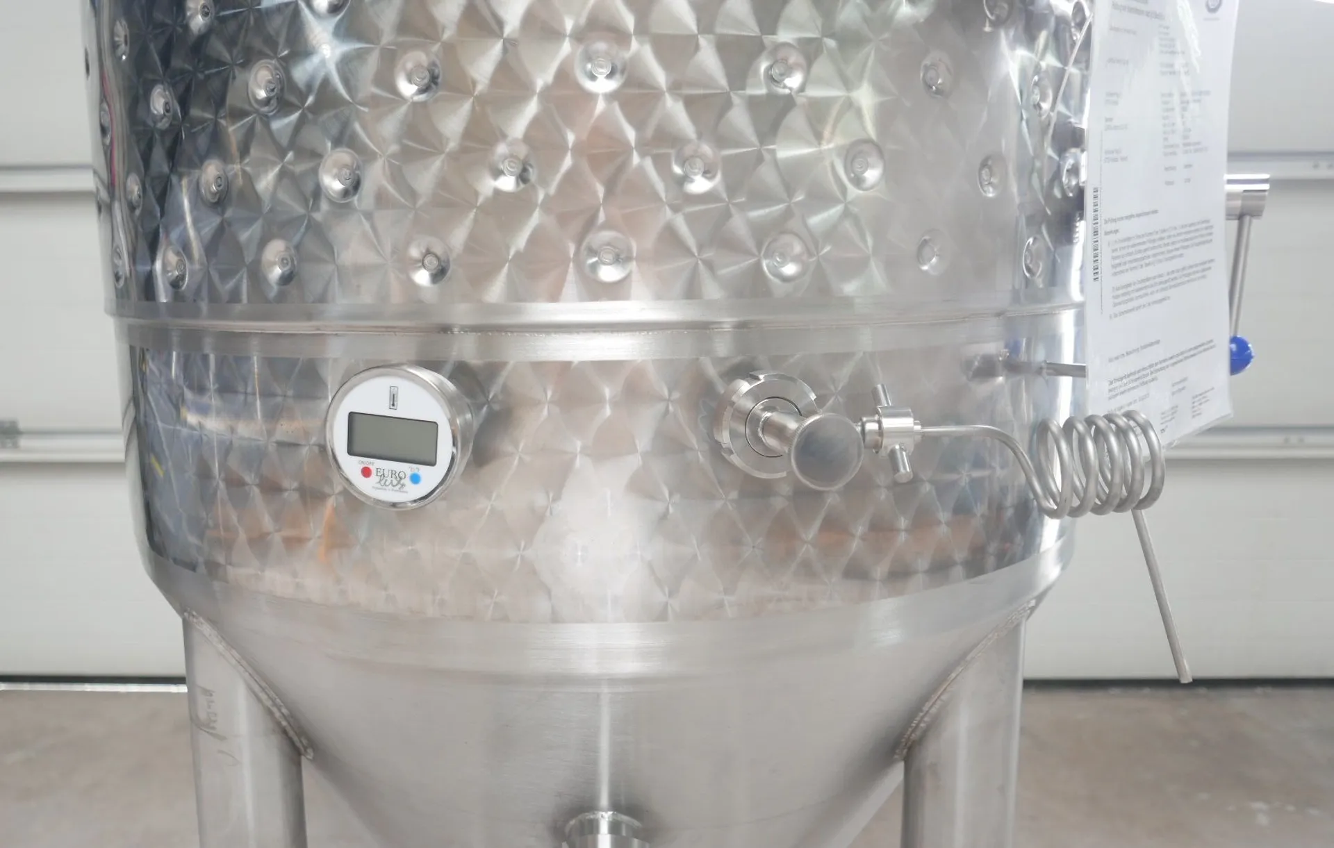 400 Liter CCT/ Storage Tank / Pressure Tank  with cooling jacket 0,99 bar