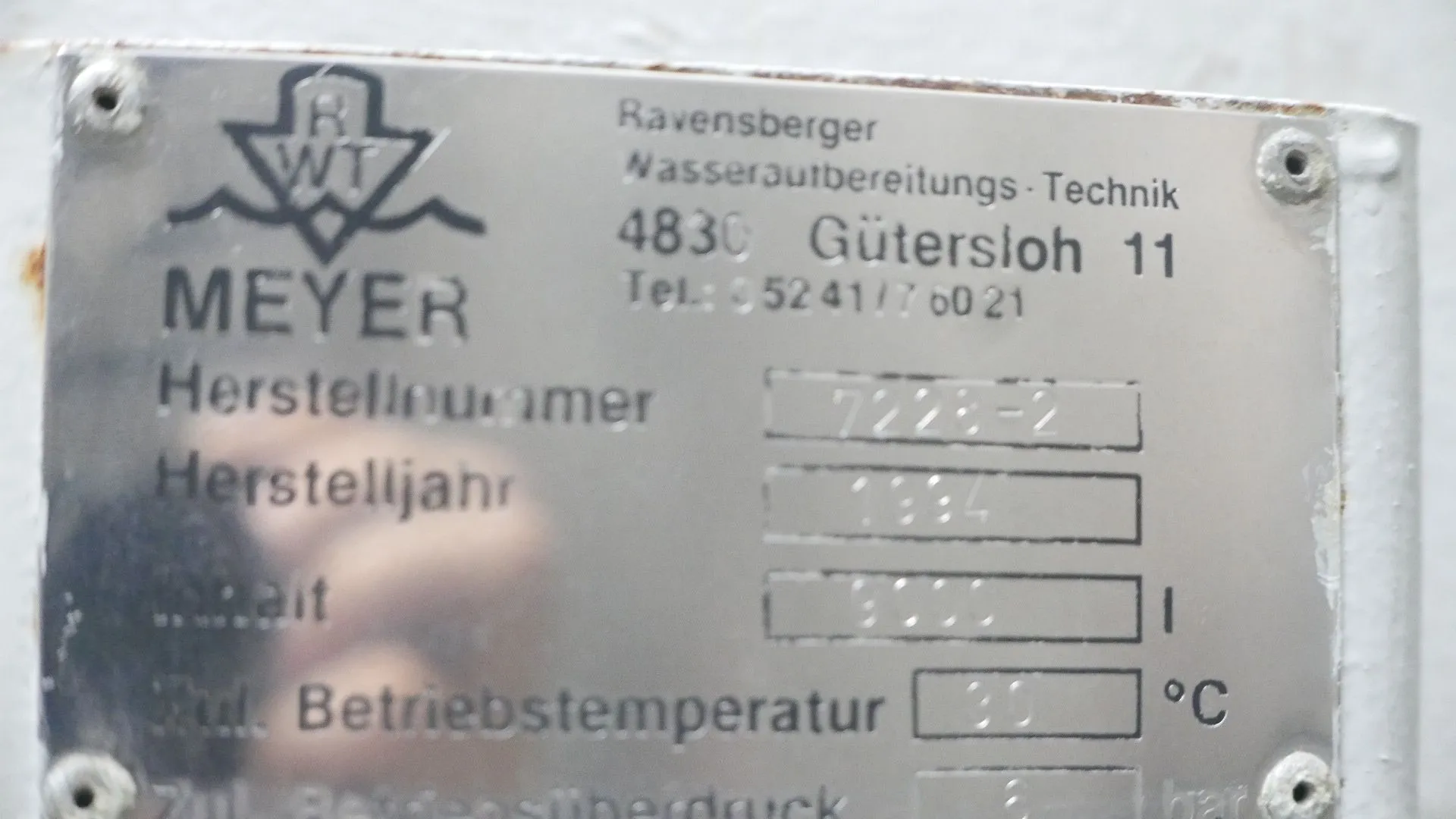 9.000 Liter Lagertank  / Drucktank 