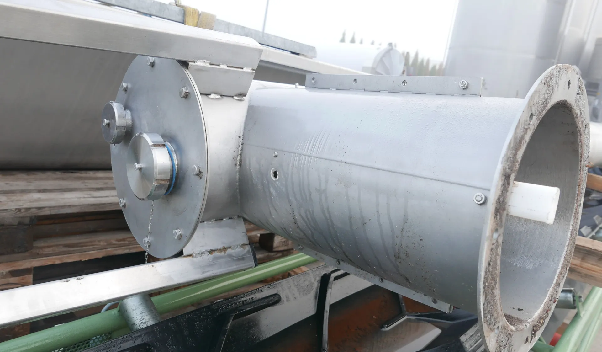 Spiralschnecke-Querförderer 4,10 m / Höhenförderer 8,10 m