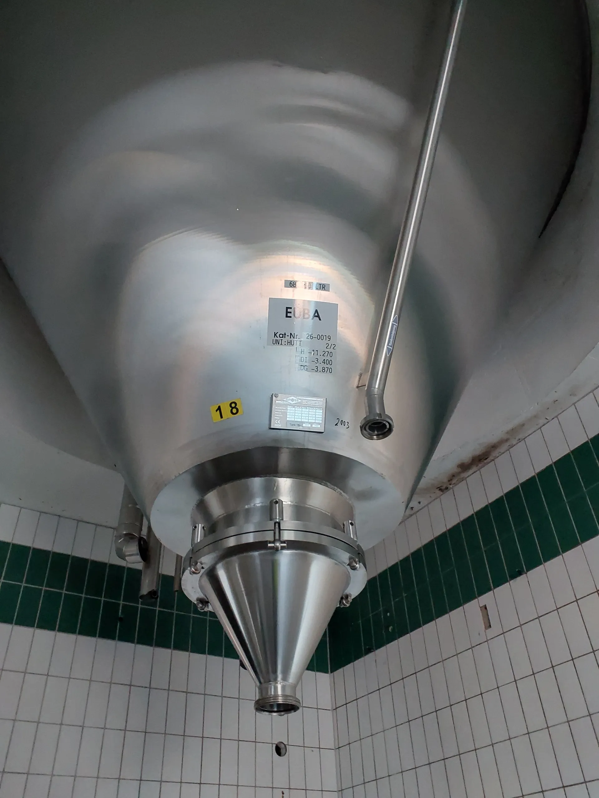 68150 Liter ZKG Tank/ Drucktank/ Lagertank GROSS mit Kühlmantel und Isolierung