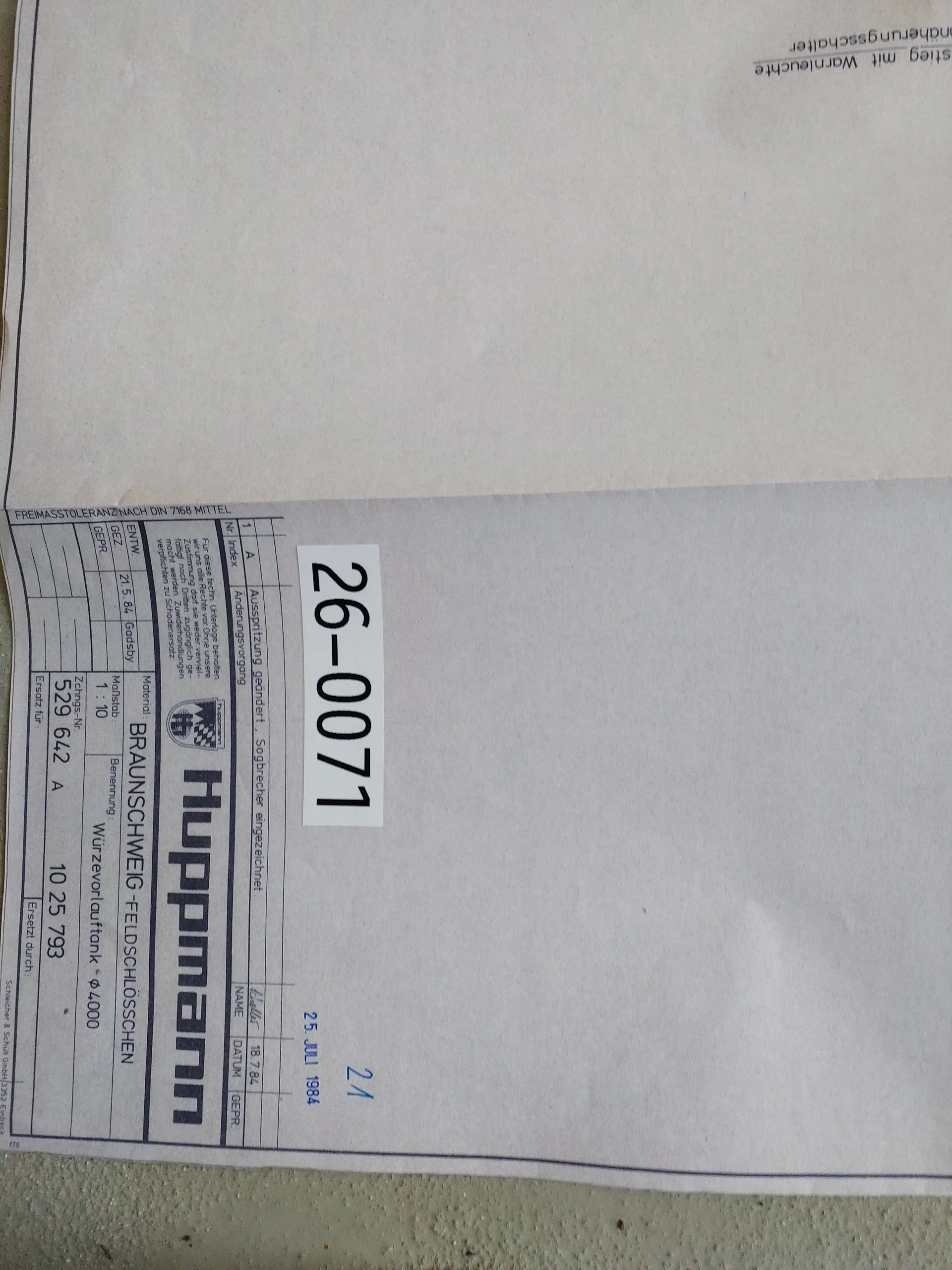 75.000 Liter Würzevorlauftank