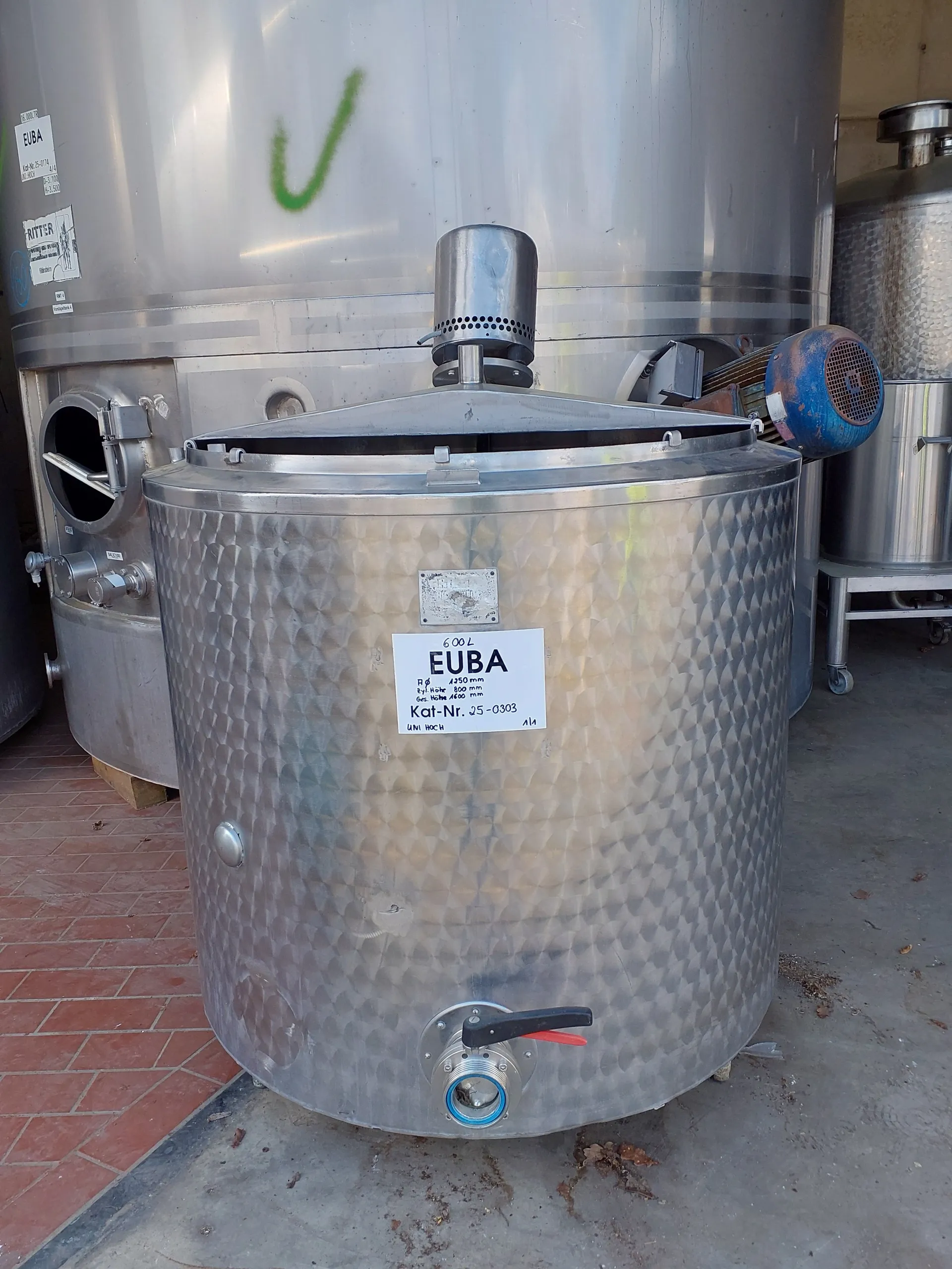600 Liter Mischtank mit Isolierung