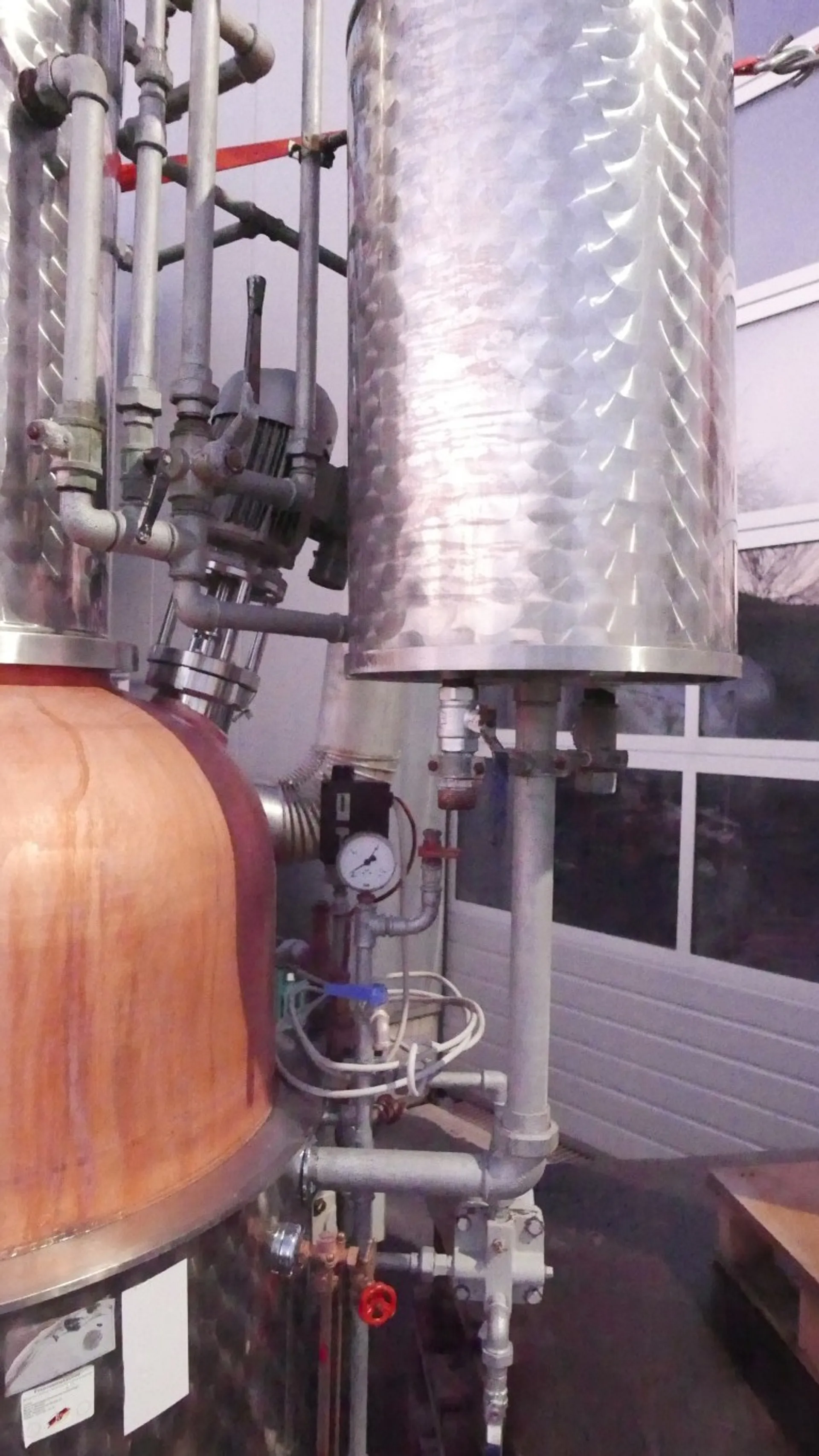 240 Liter Brennkolonne mit Brennkammer und Rührwerk