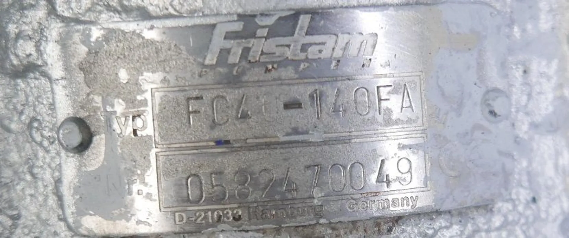 Centrifugal pump FRISTAM Capacity: 2.500 l/h