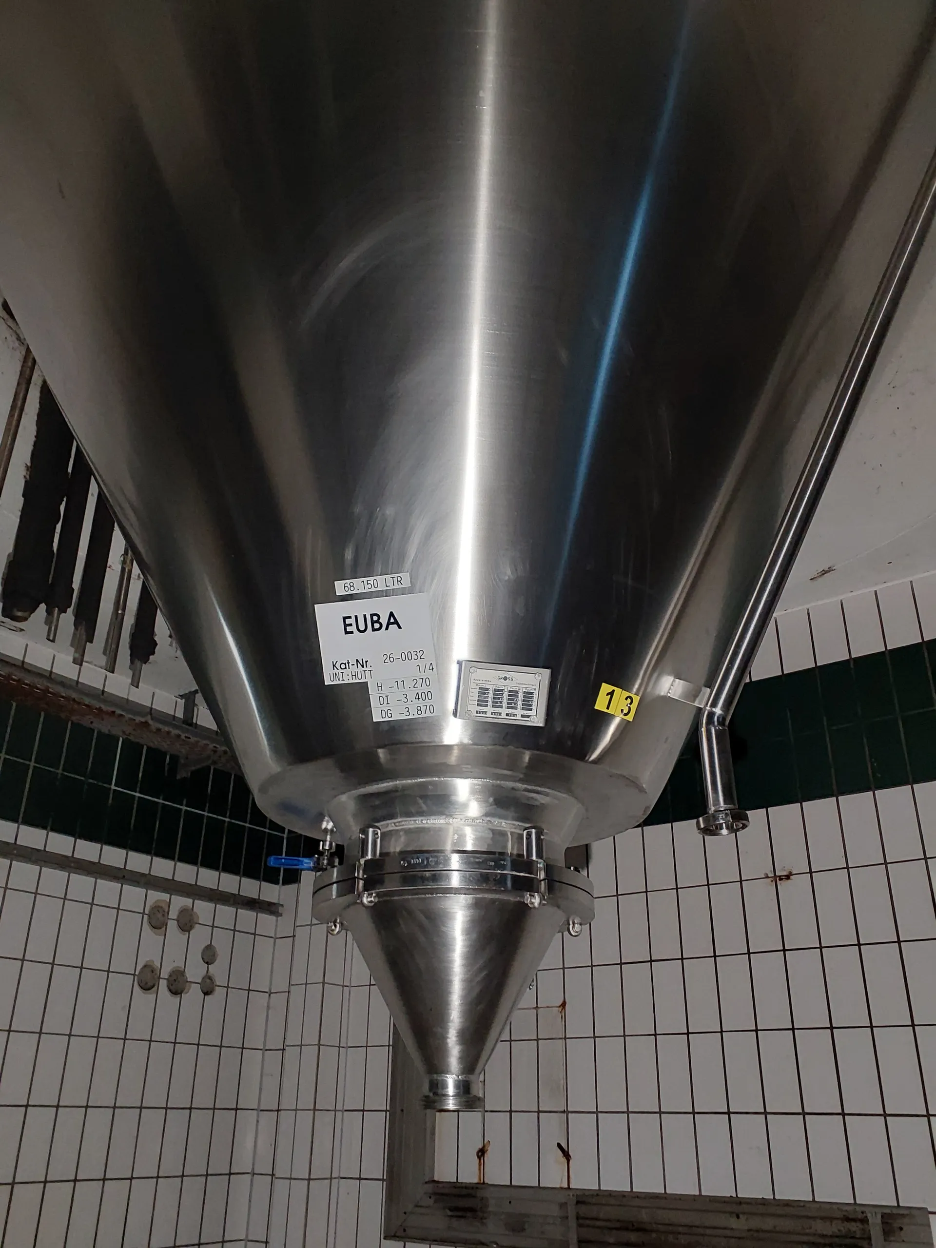 68150 Liter ZKG Tank/ Drucktank/ Lagertank GROSS mit Kühlmantel und Isolierung