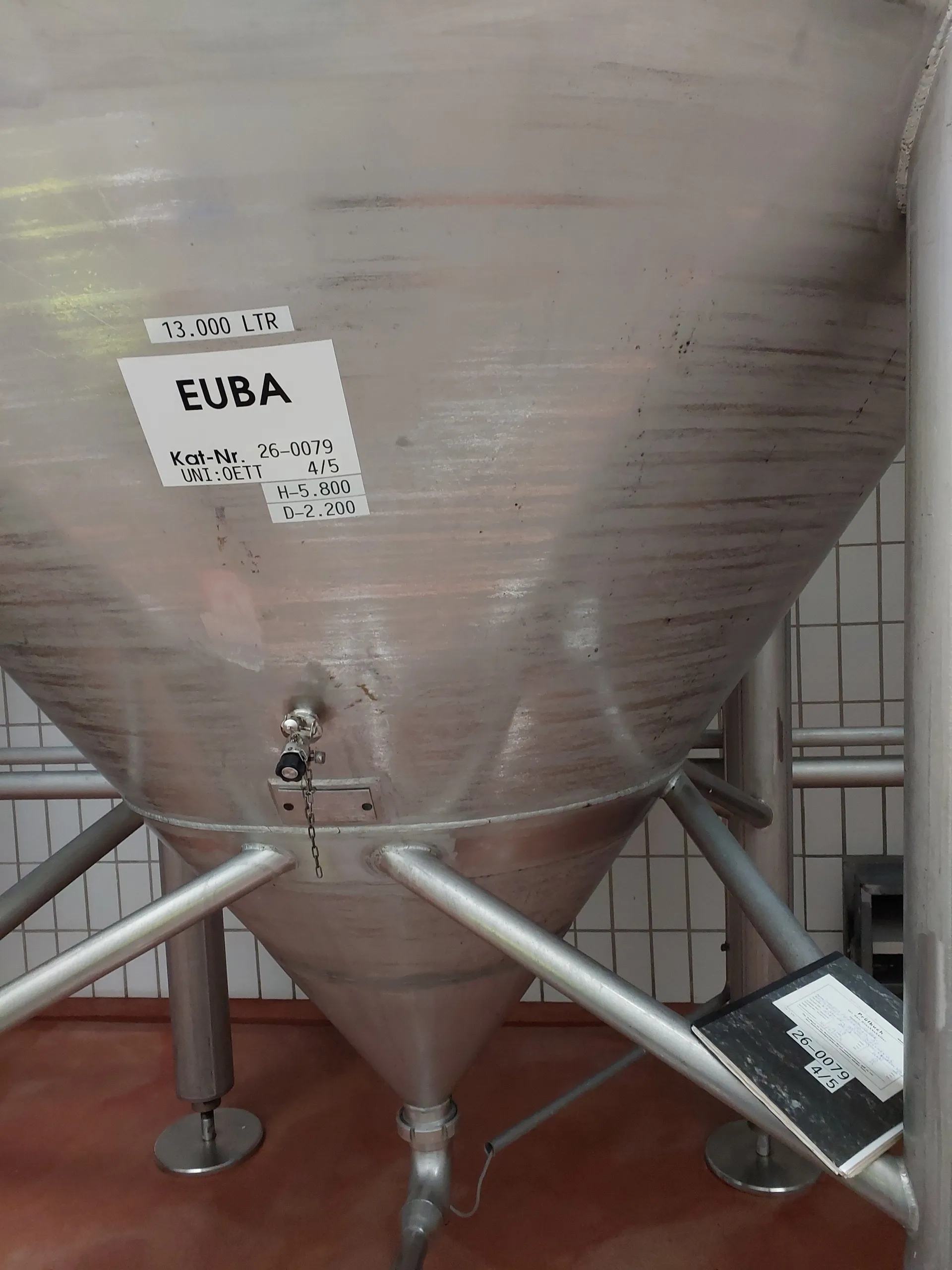13.000 Liter Hefetank
