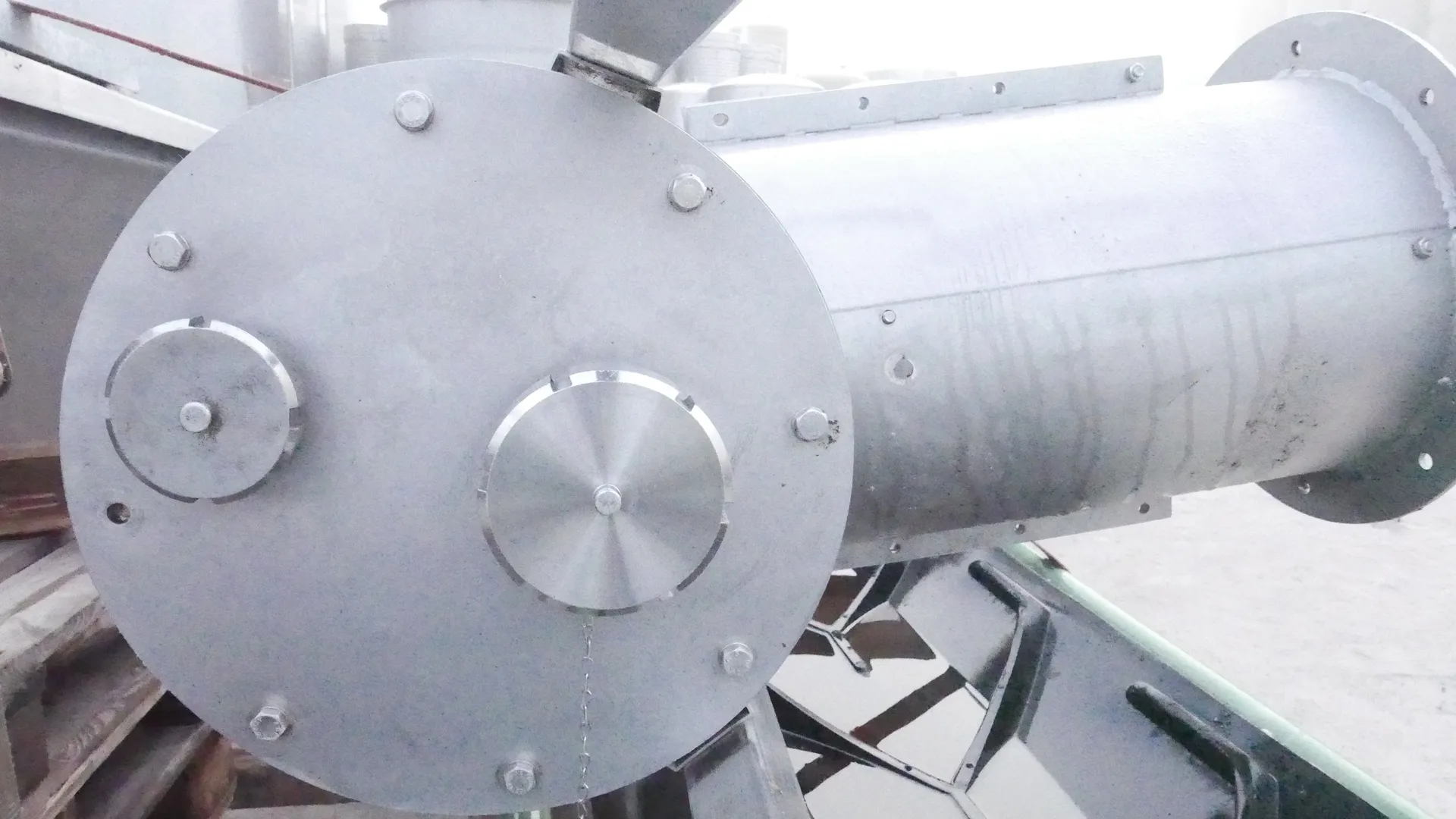 Spiralschnecke-Querförderer 4,10 m / Höhenförderer 8,10 m