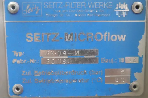 Cross Flow Filter SEITZ-MICROflow SX 04M